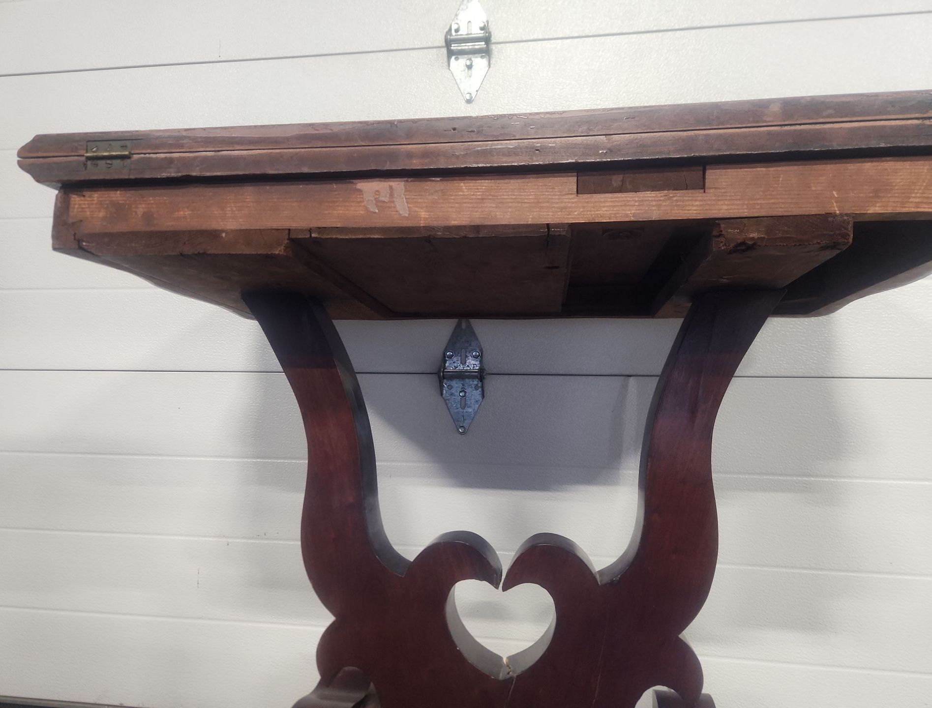 Antique Mahogany Flip Top Card Table - image 7 of 17