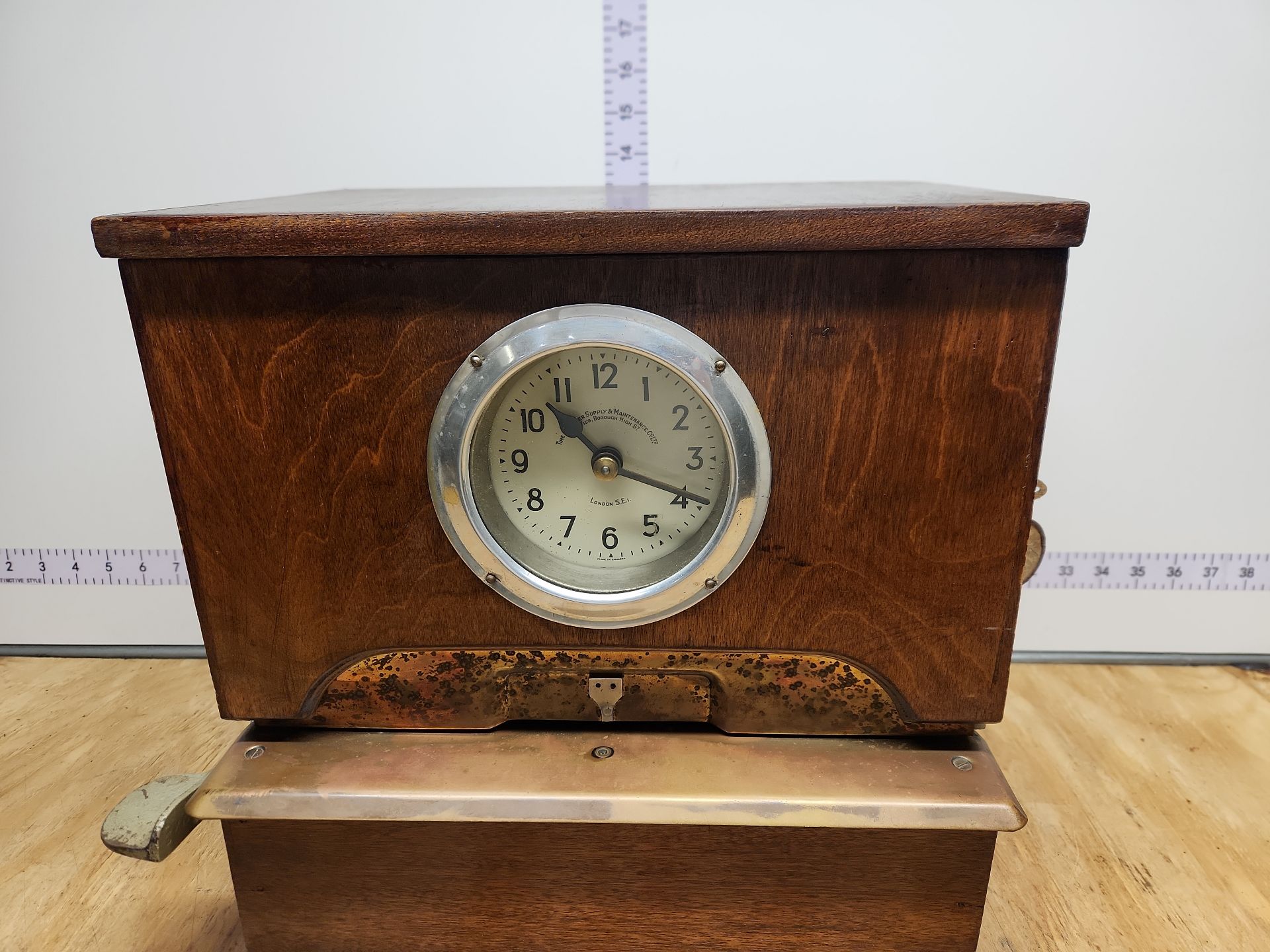 Vintage Time Recorder Supply & Maintenance Company Time Clock - image 2 of 16
