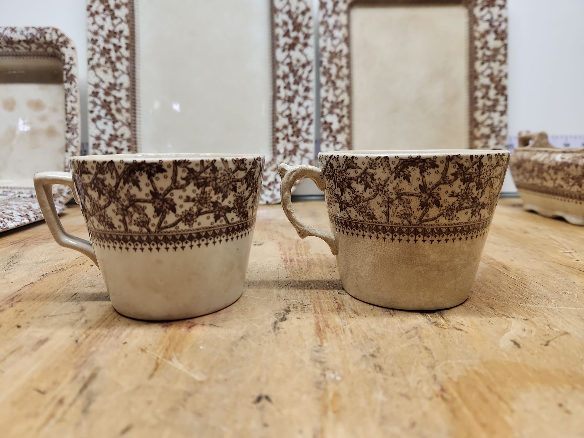 D.B. & Co Imperial Brown Transferware Lot - image 23 of 43
