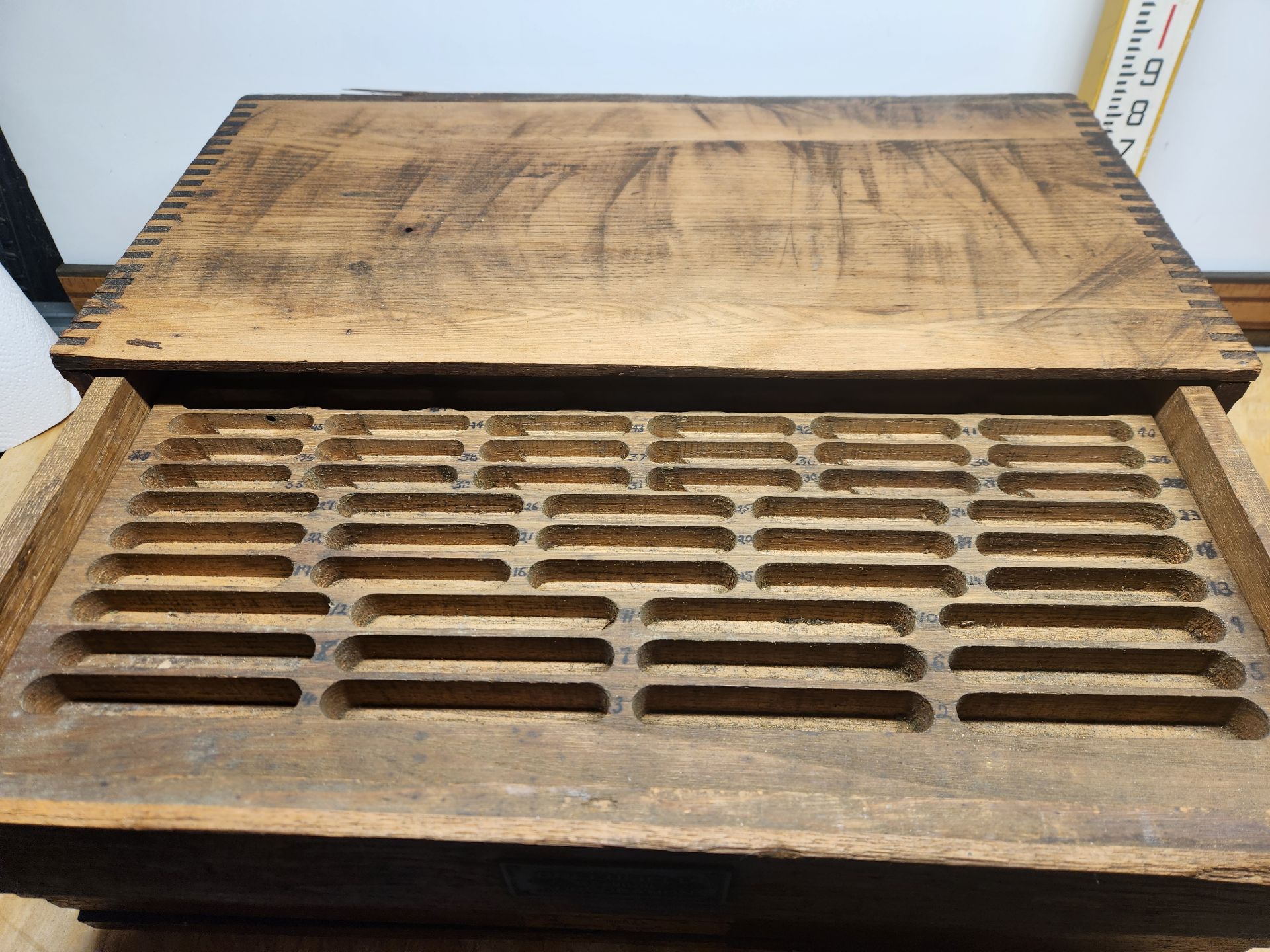 Vintage Greenfield Tap And Die 5-Drawer Cabinet - image 8 of 13