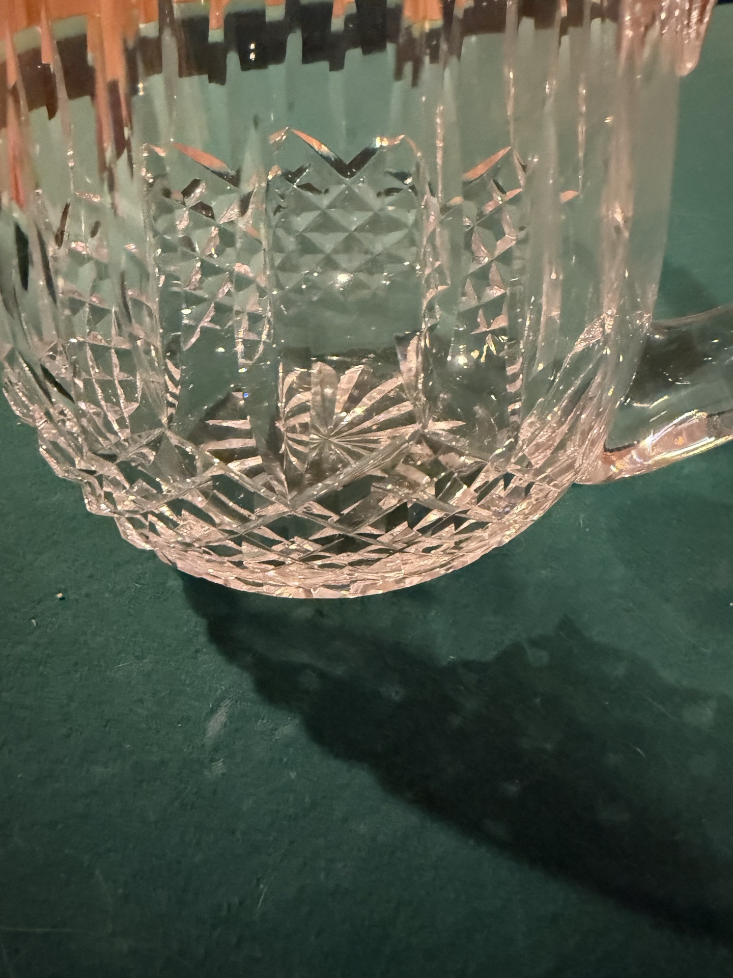 Crystal cut-glass pitcher - image 2 of 3