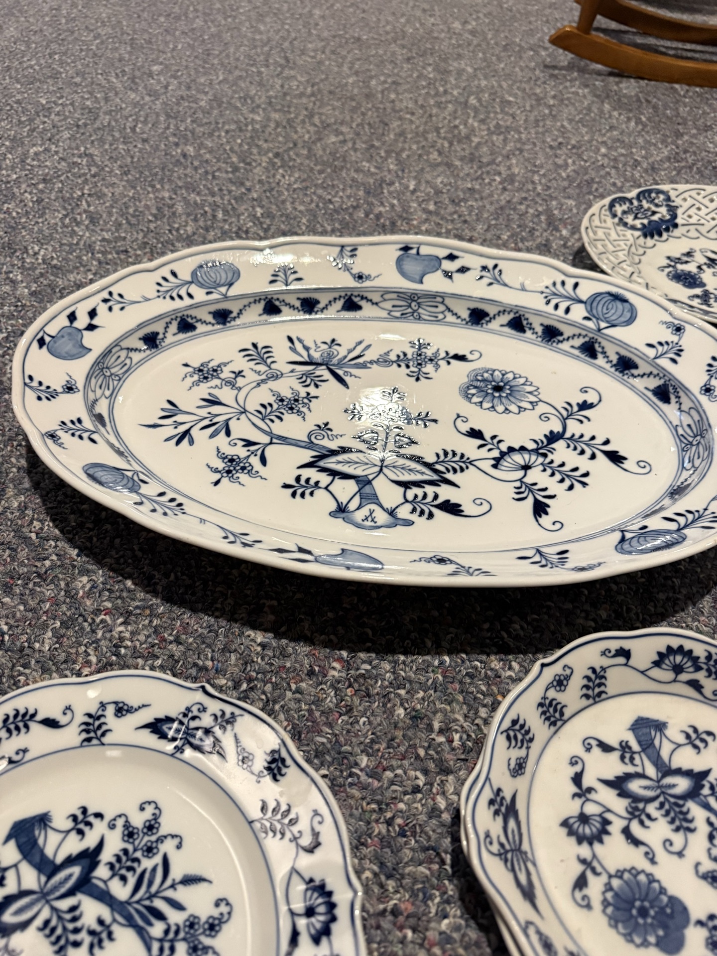 Blue Danube Blue-and-White Dinnerware and Tea Set - image 6 of 18