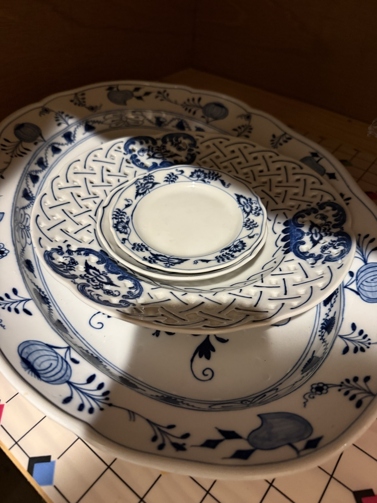 Blue Danube Blue-and-White Dinnerware and Tea Set - image 17 of 18