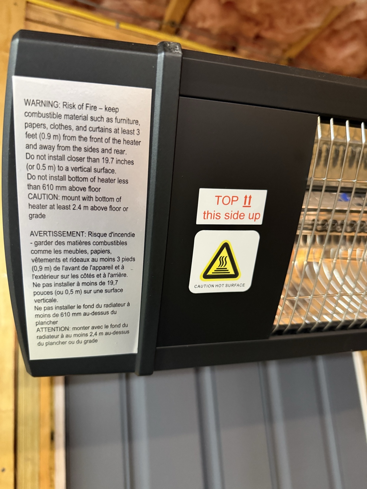 Infrared heater on tripod stand - image 3 of 4