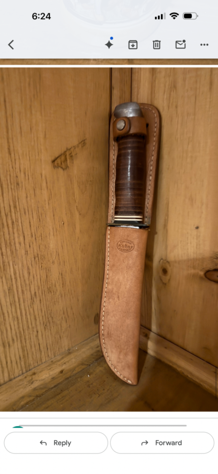 Beer stein with lid and hunting knife - image 4 of 4