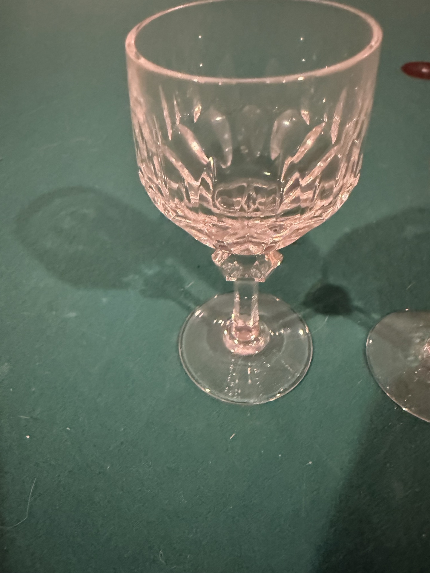 Crystal cordial glasses and stemware (11 pieces) - image 3 of 5