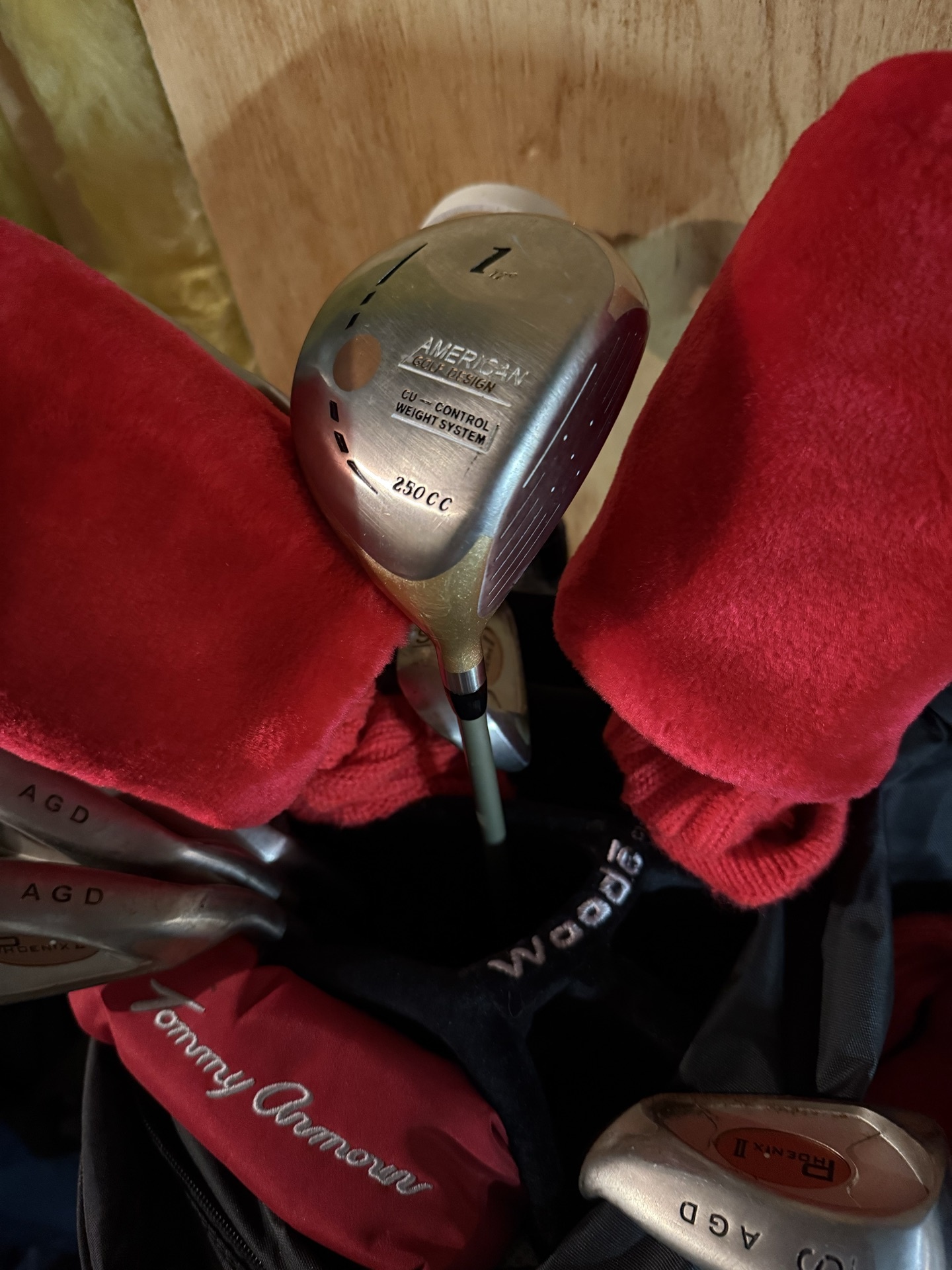Tommy Armour golf clubs in OGIO bag with red headcovers - image 2 of 4