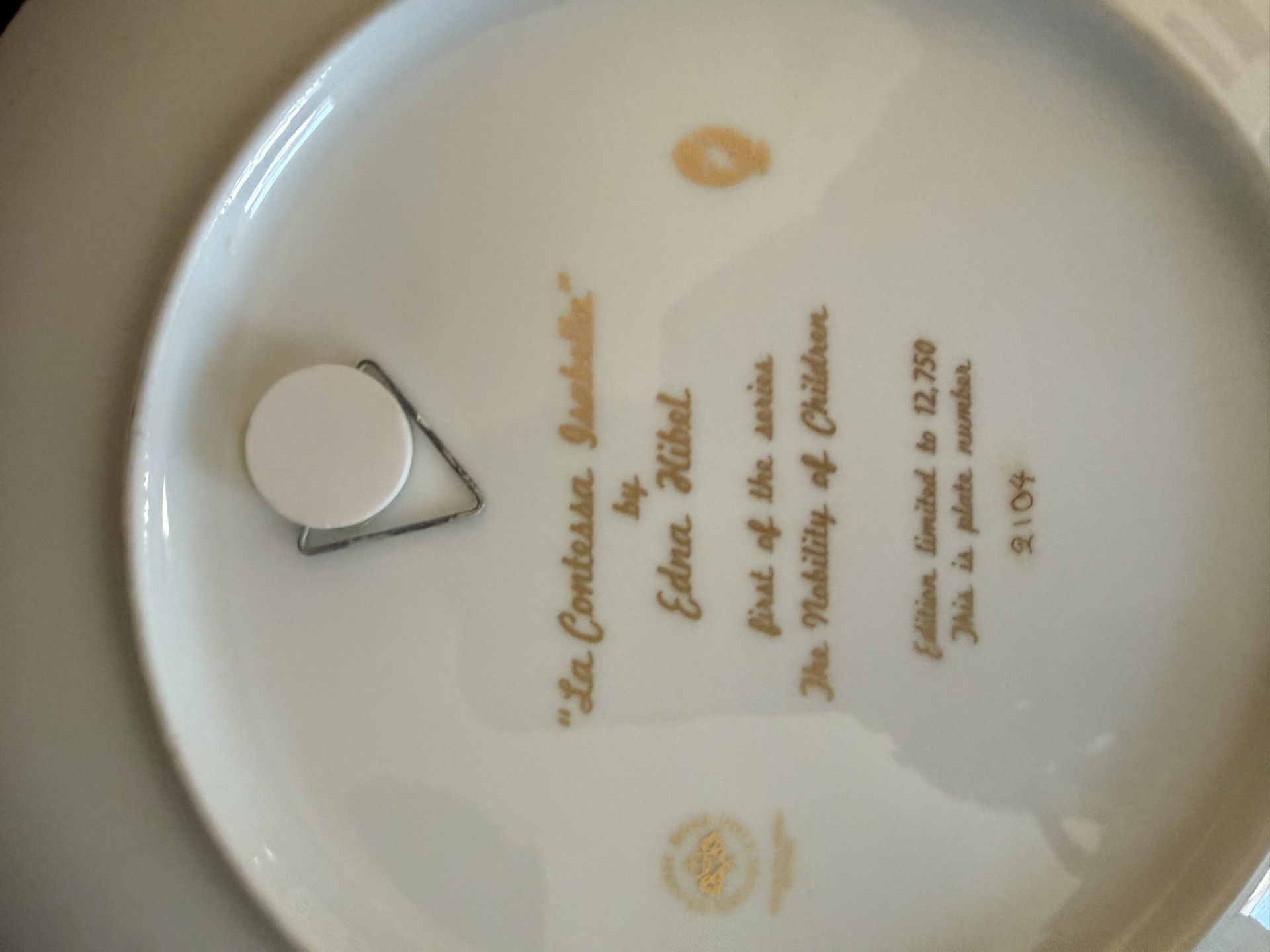 Set of five decorative portrait porcelain plates - image 3 of 6