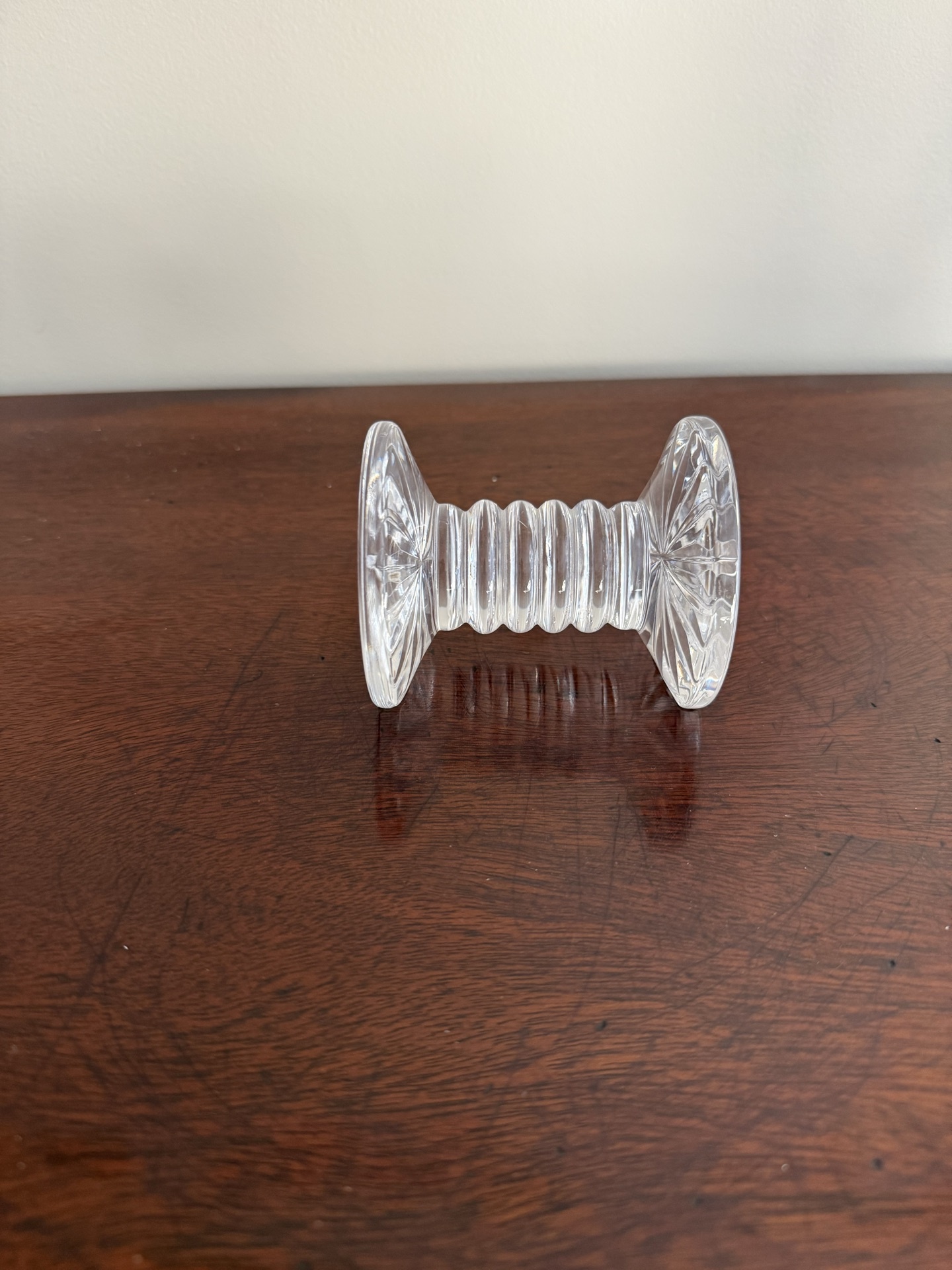 Cut-glass double-disc spindle ornament - image 1 of 4