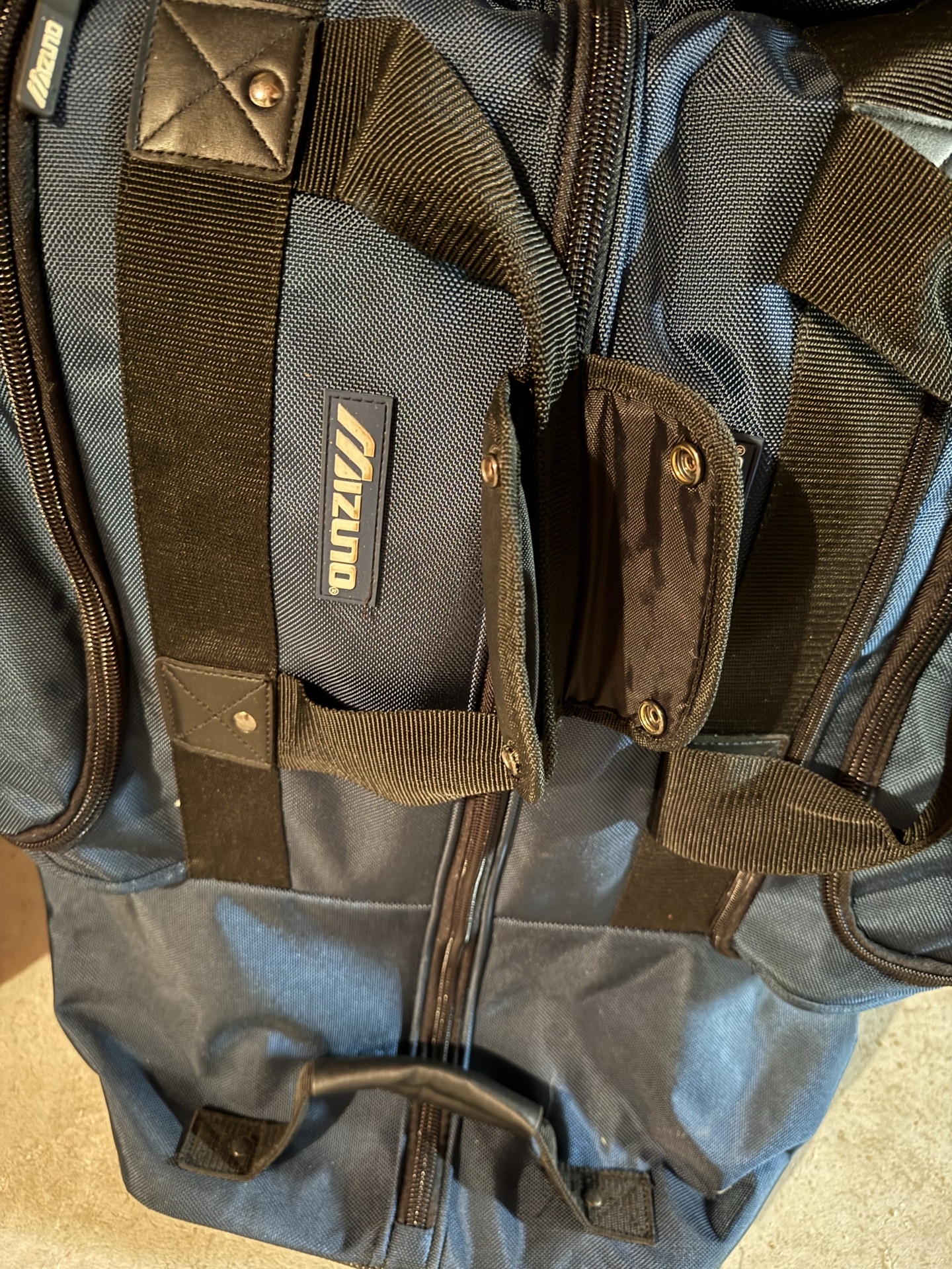 Blue Mizuno golf travel gear bag with multiple pockets - image 3 of 4