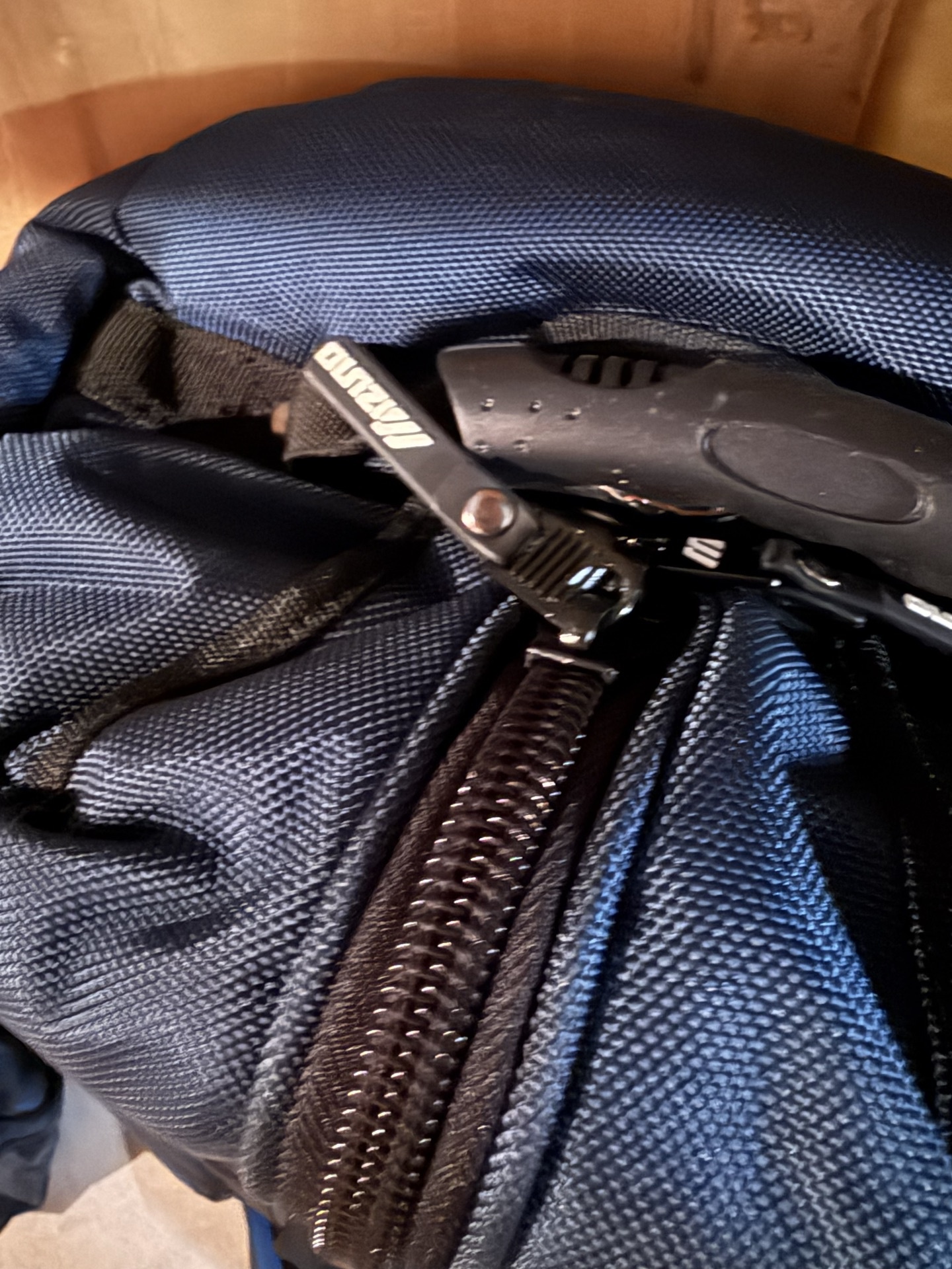 Blue Mizuno golf travel gear bag with multiple pockets - image 2 of 4