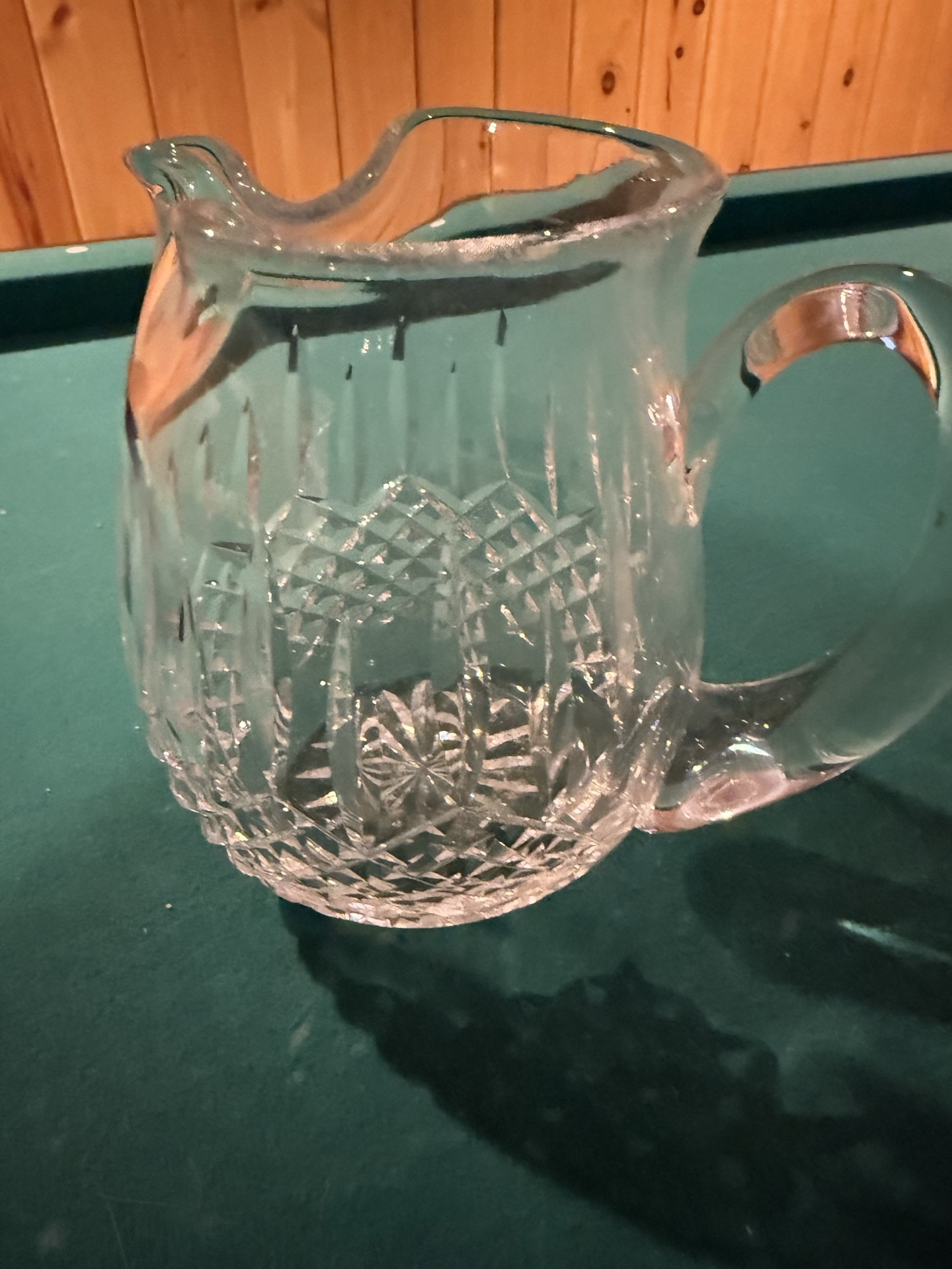Crystal cut-glass pitcher - image 1 of 3