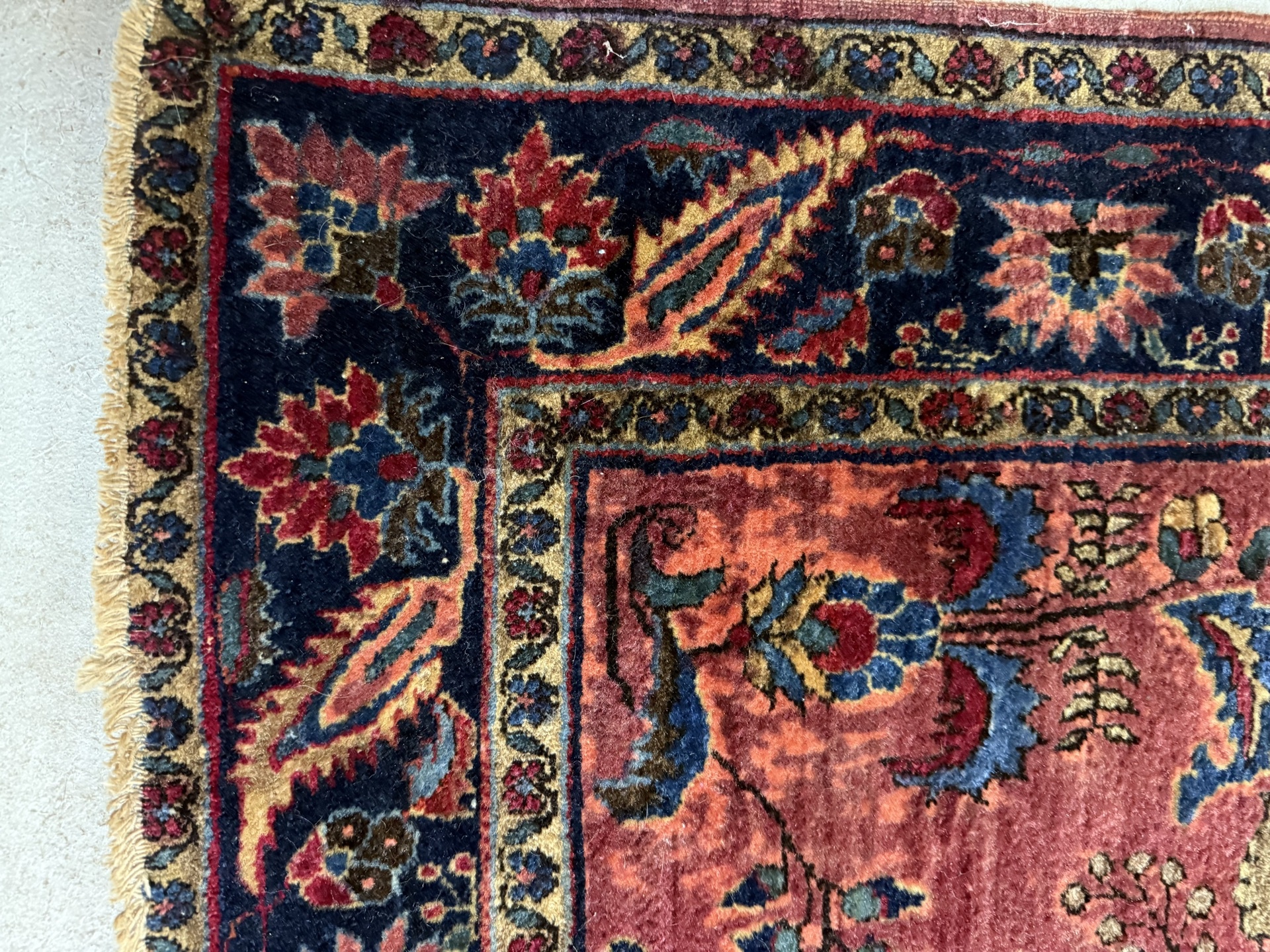  Persian-style floral  rug - image 2 of 7