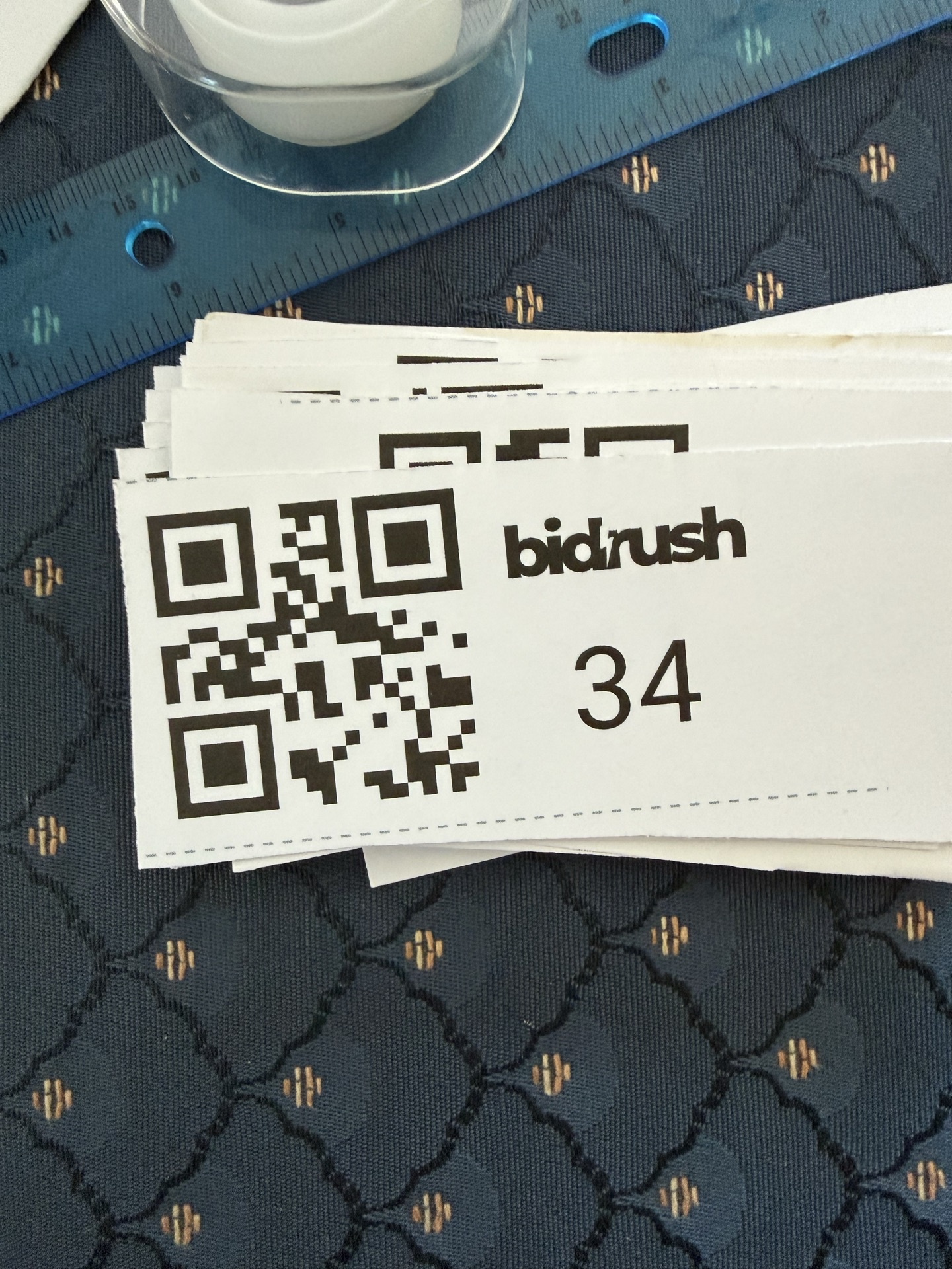 Louis XVI style armchair with ottoman, marble-top side table, and plant - image 6 of 6