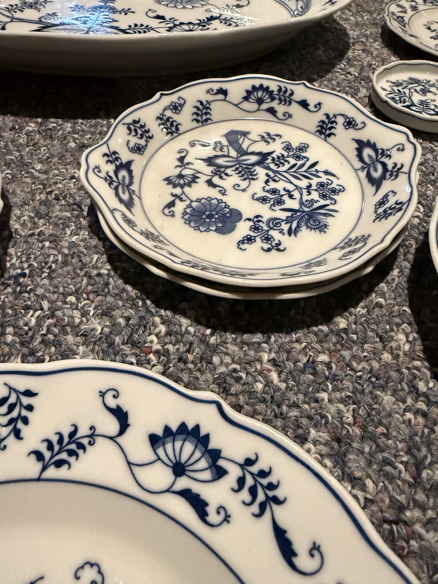Blue Danube Blue-and-White Dinnerware and Tea Set - image 4 of 18