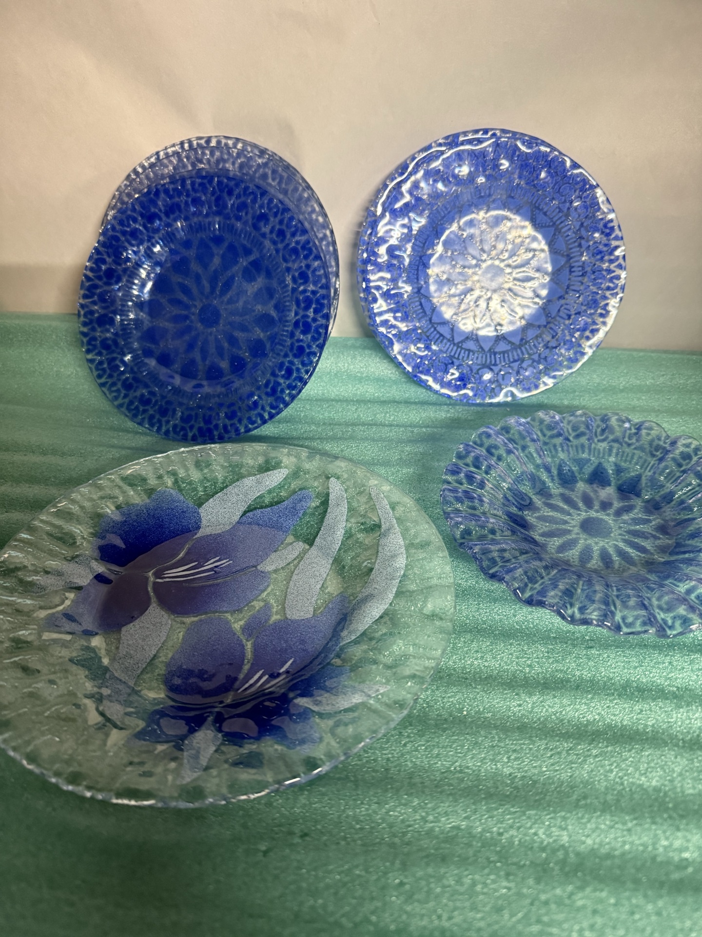 Sydenstricker Blue glass dishware collection - image 1 of 2