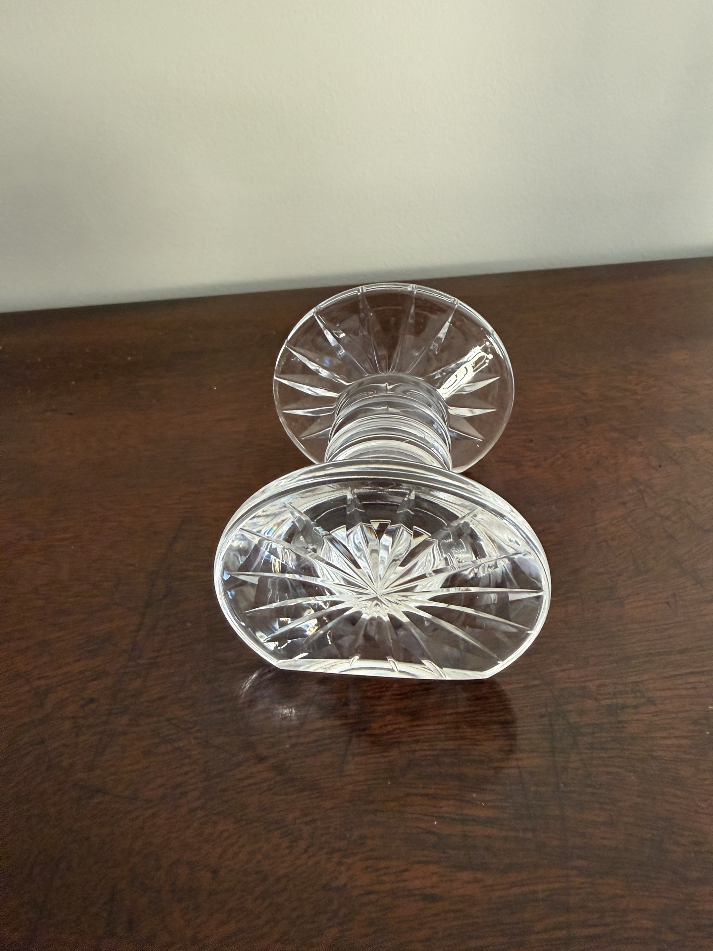 Cut-glass double-disc spindle ornament - image 2 of 4