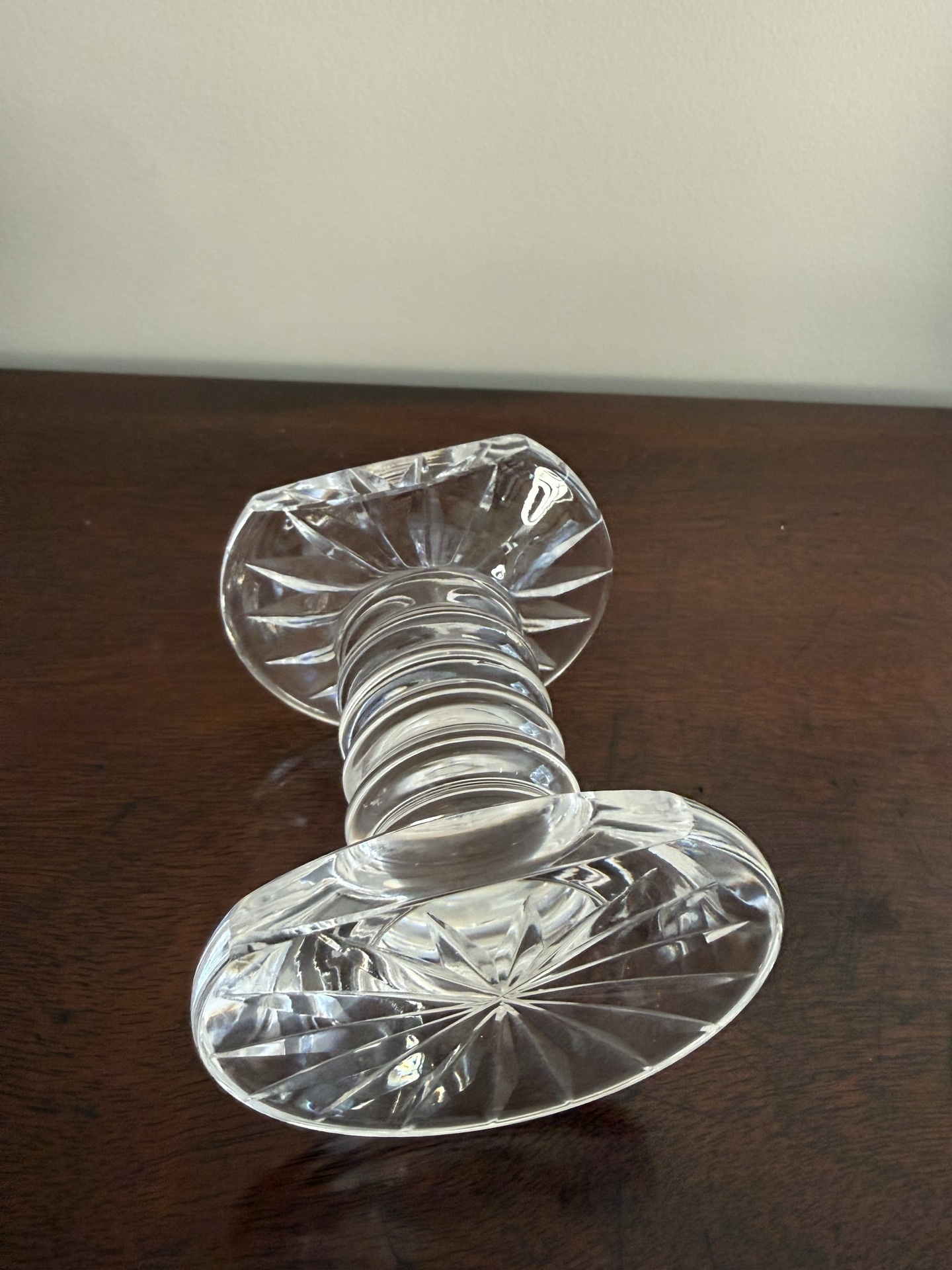 Cut-glass double-disc spindle ornament - image 3 of 4