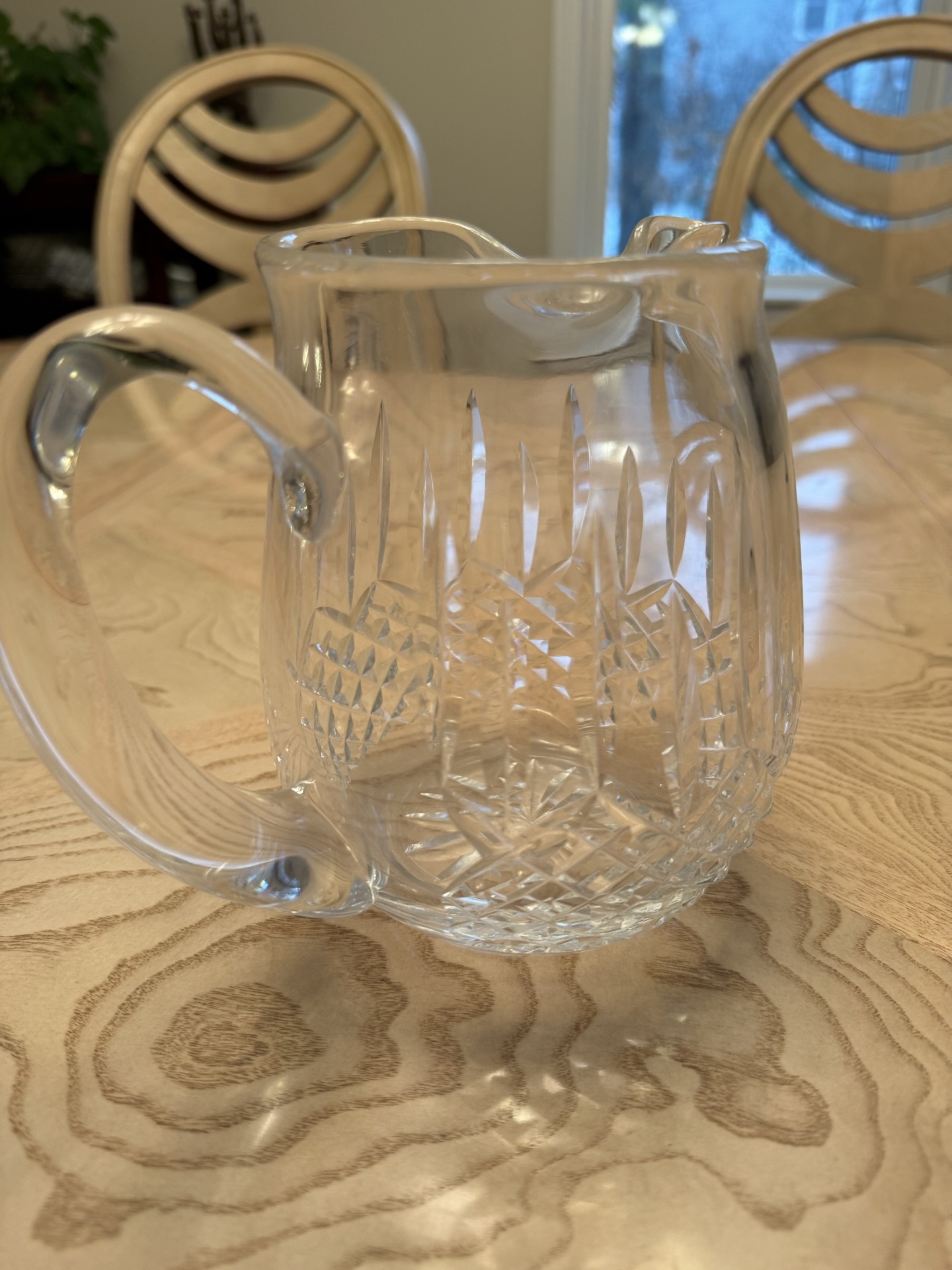 Crystal cut-glass pitcher - image 1 of 3