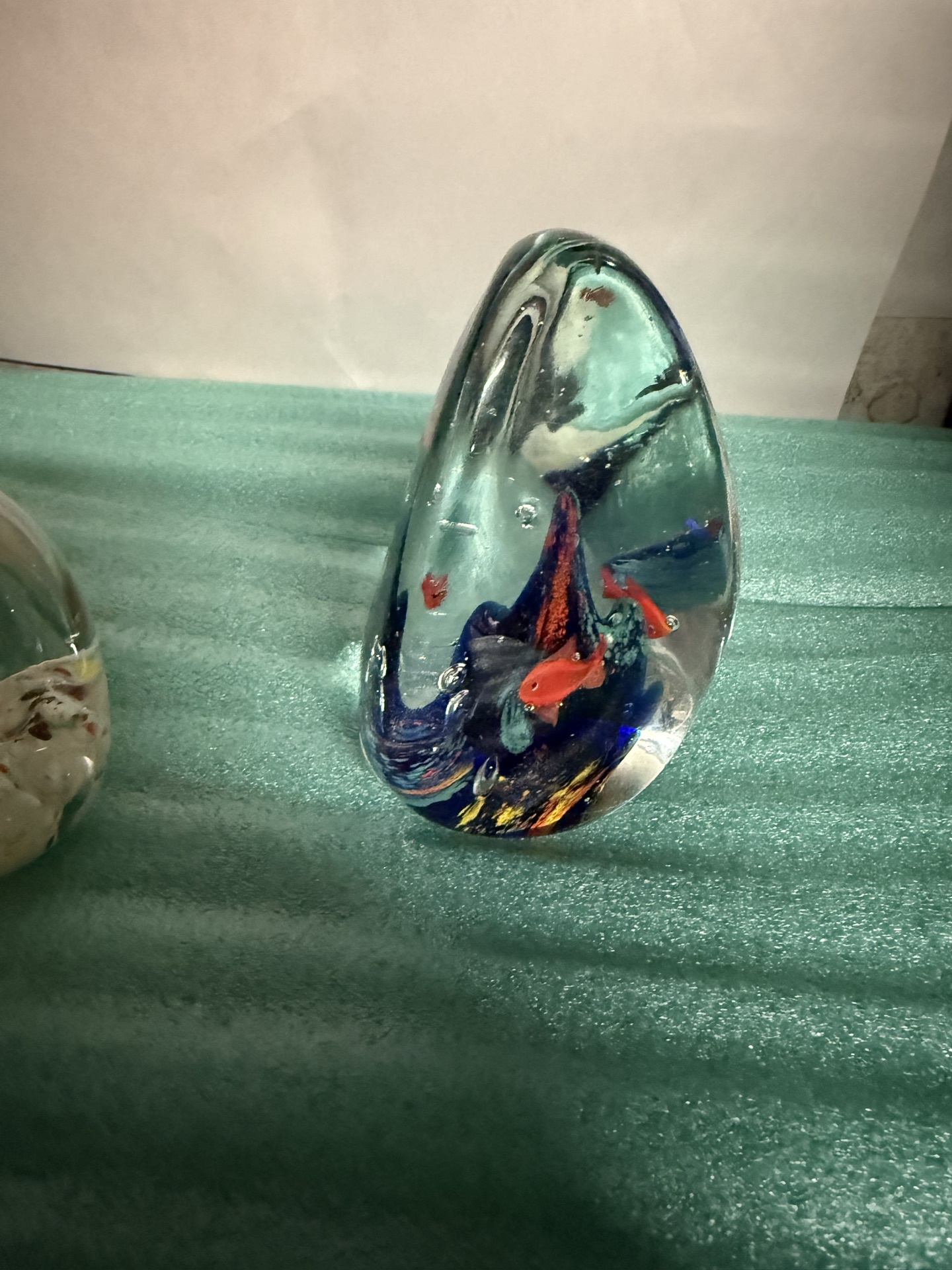 Three vintage glass paperweights - image 2 of 4