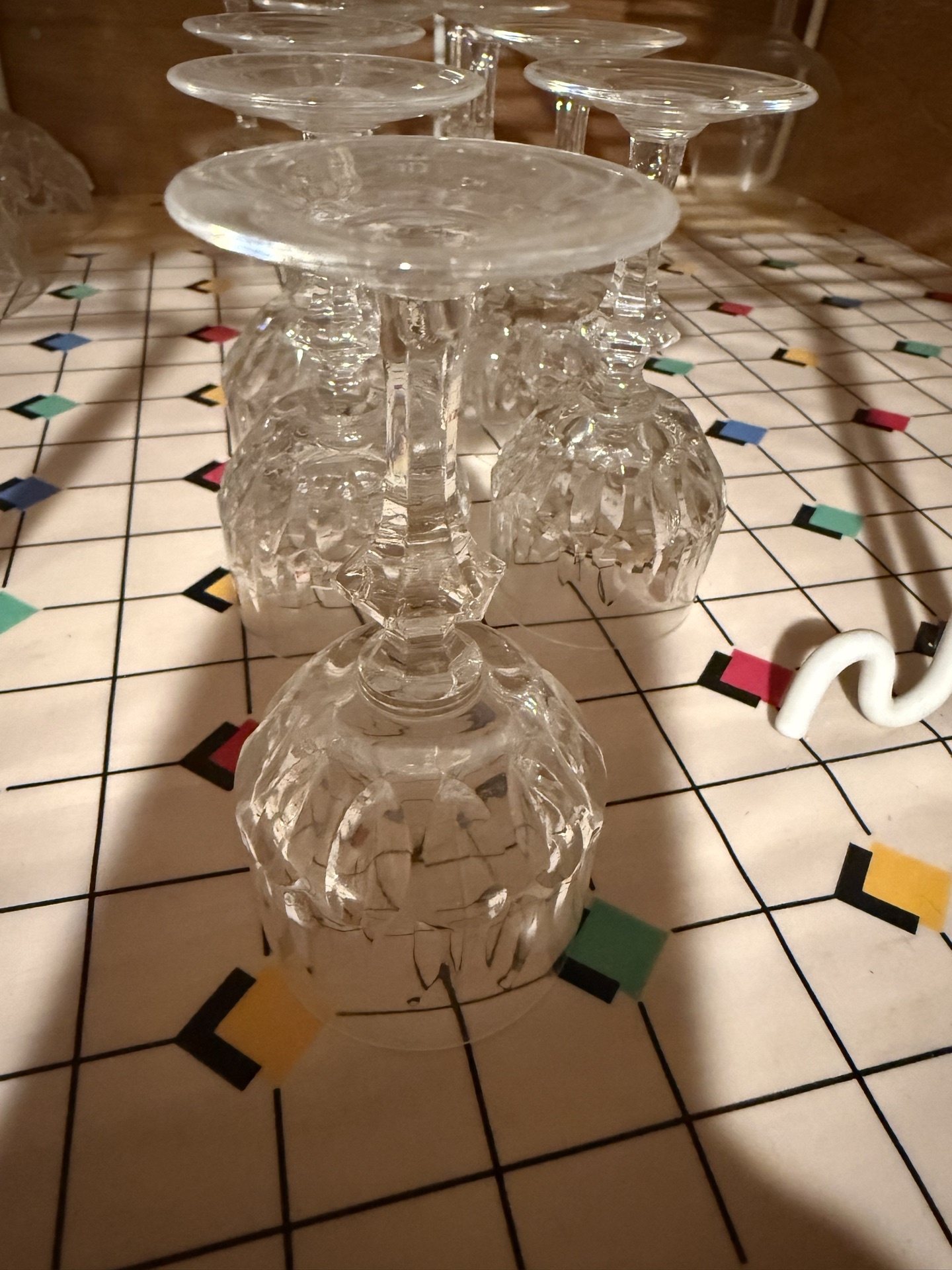 Crystal cordial glasses and stemware (11 pieces) - image 1 of 5