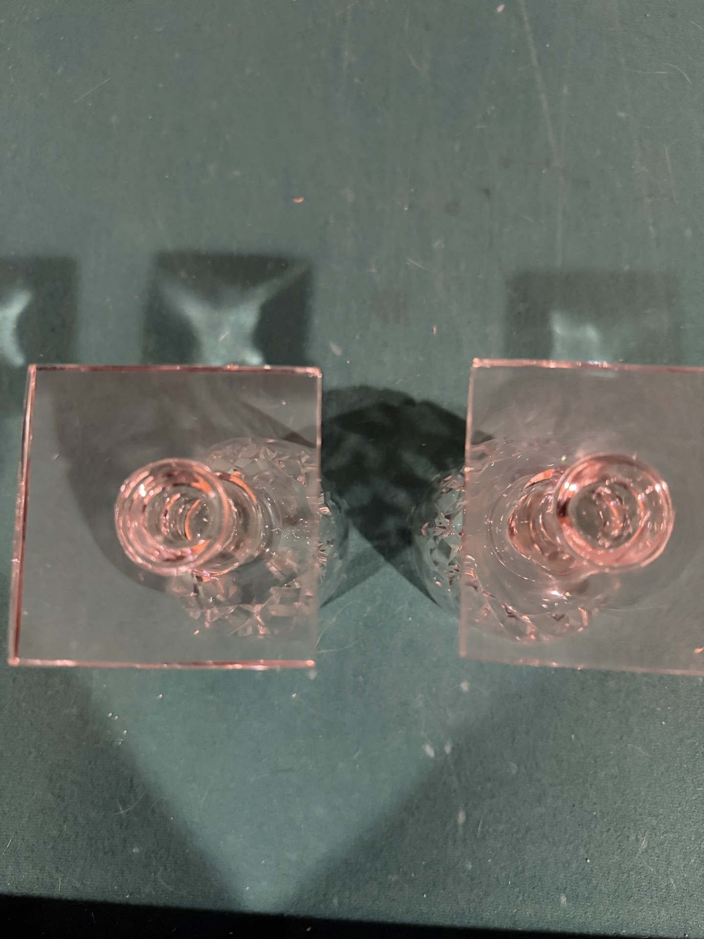 Crystal glassware set with Hawkes water glasses and stemware - image 4 of 5