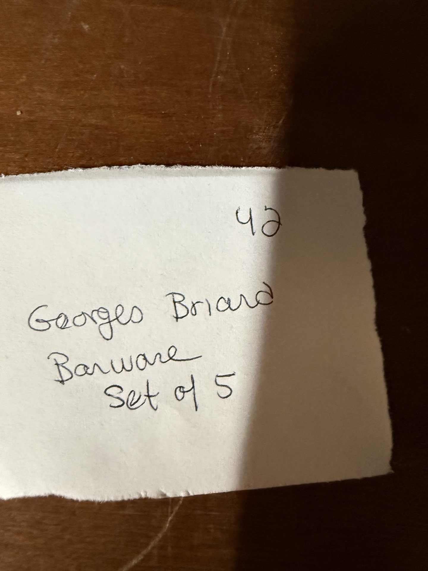 George Briard - Five glass tumblers with copper geometric banding - image 4 of 5