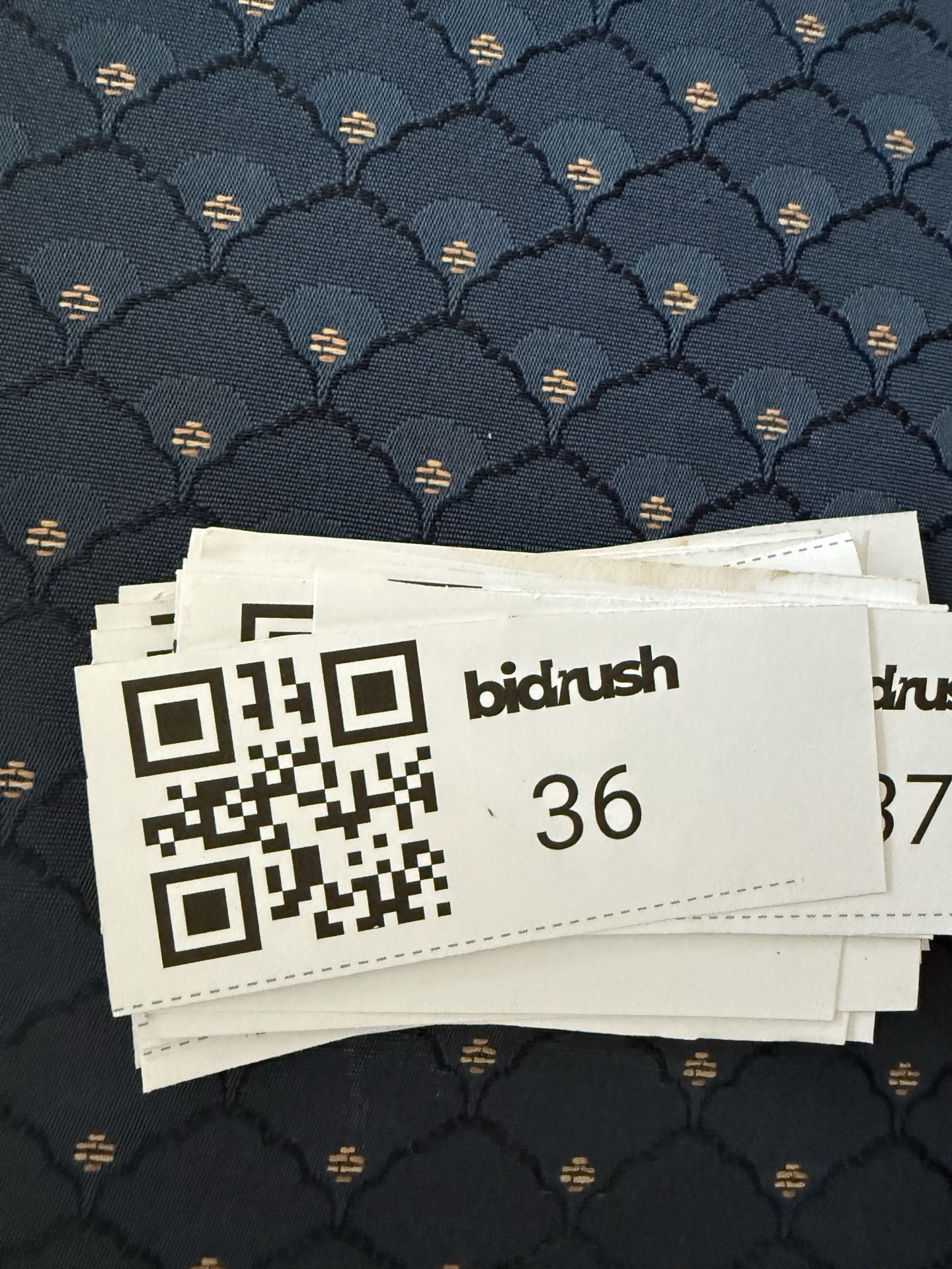 Pair of vintage wooden end tables with leather-inset tops - image 3 of 3