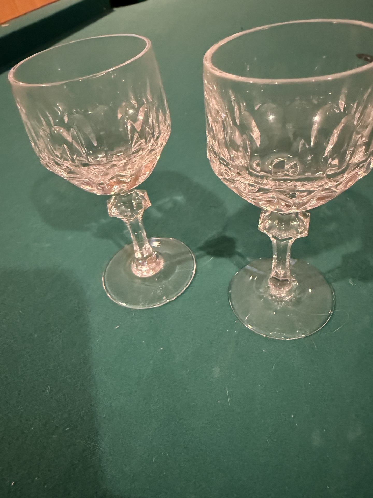 Crystal cordial glasses and stemware (11 pieces) - image 2 of 5