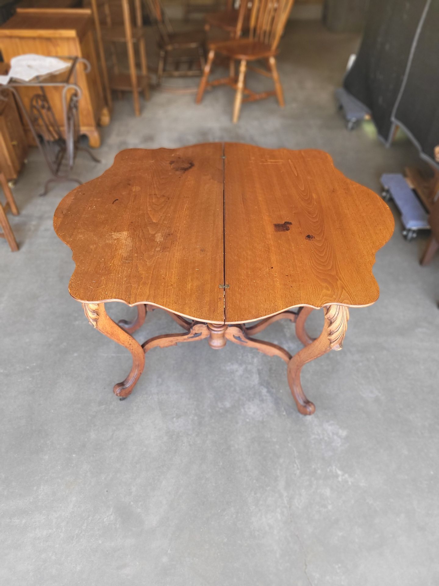 Antique Gaming Table, See Description. - image 6 of 10