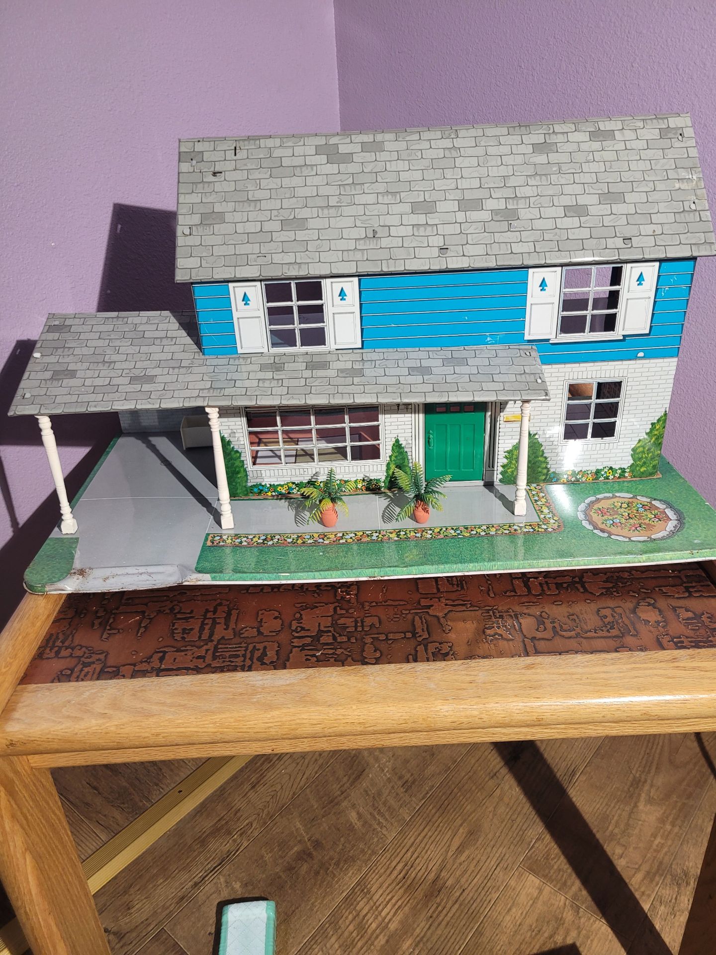 Tin Toy Doll House With Furniture #2 - image 1 of 6