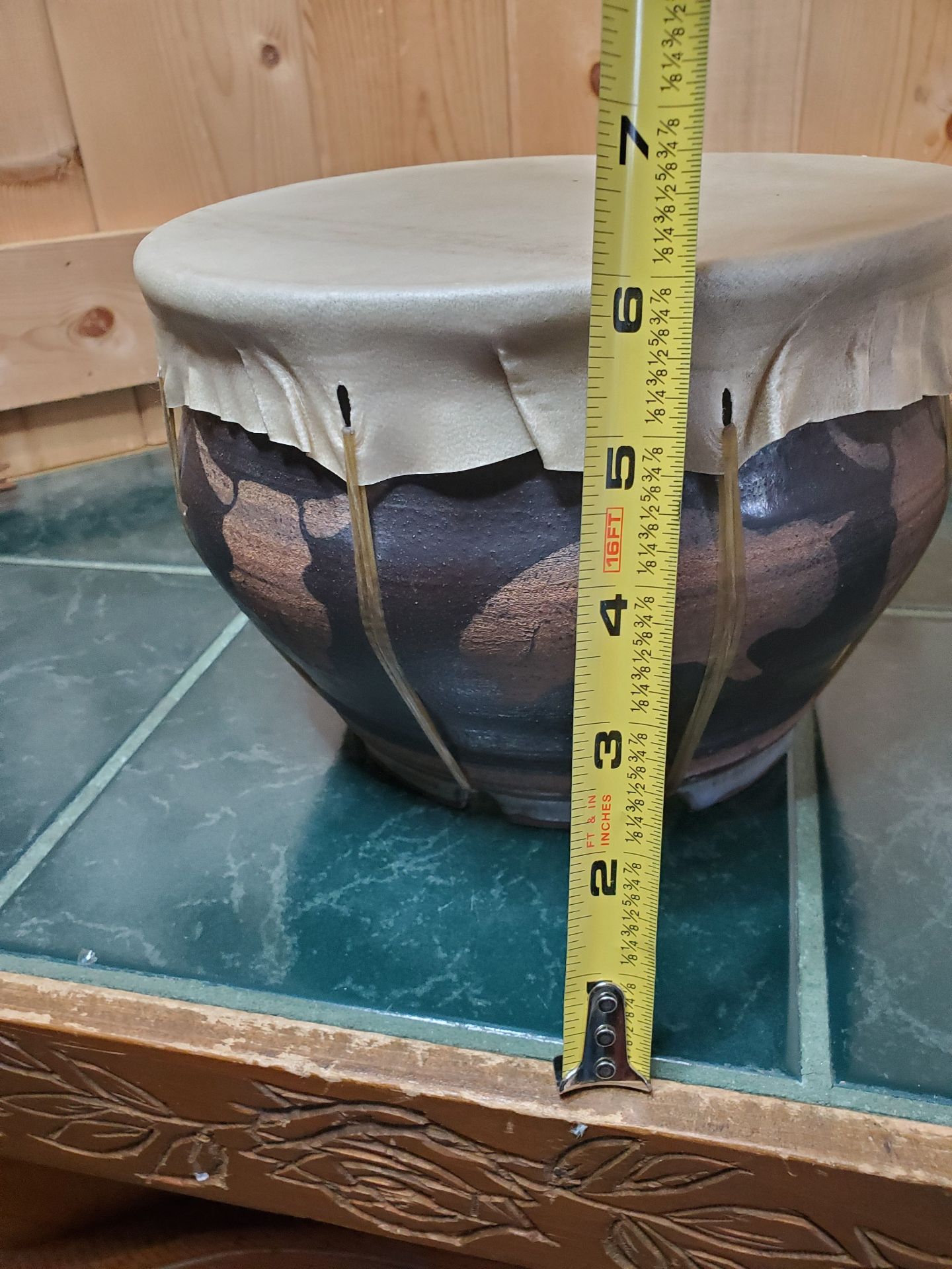 Clay Drum. Hand Crafted. - image 6 of 6