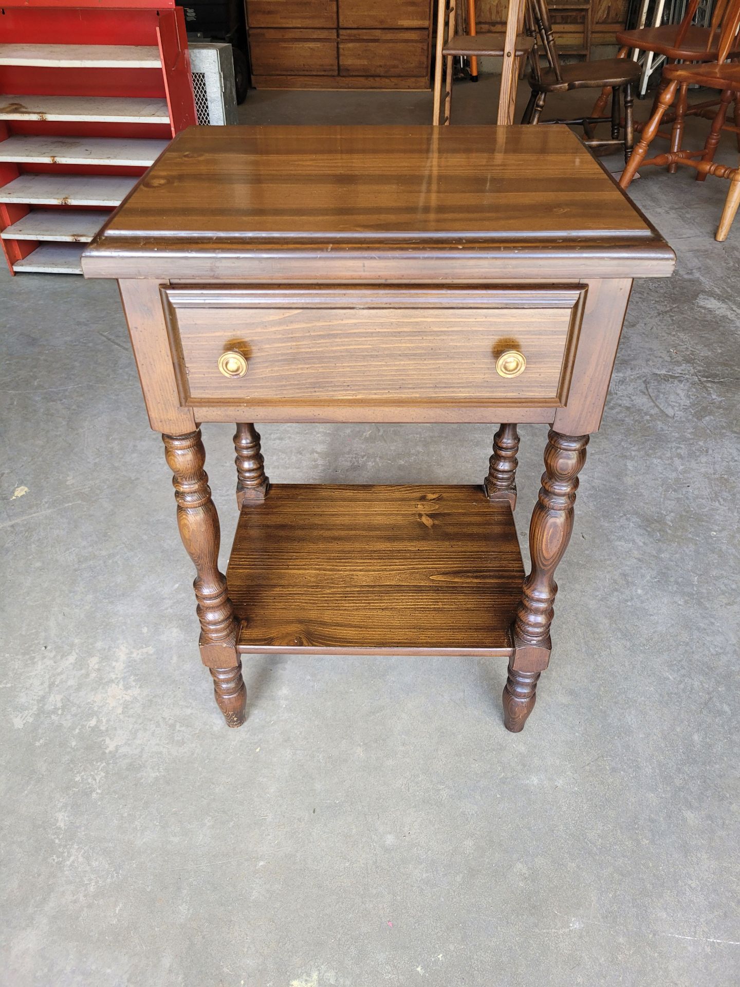Quality Dark End Table - image 1 of 5