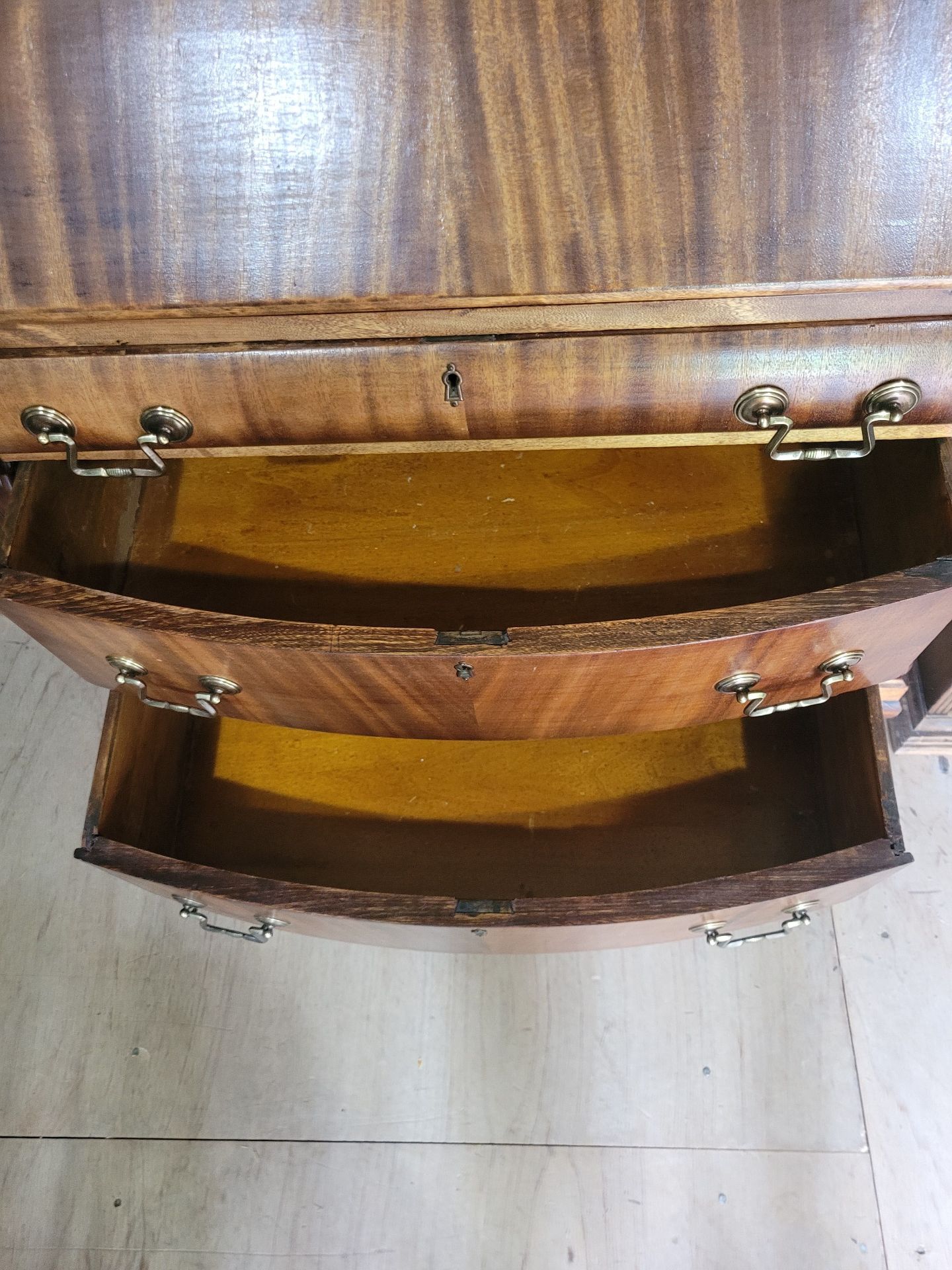 Wooden Secretary Desk with Drawers - image 4 of 10