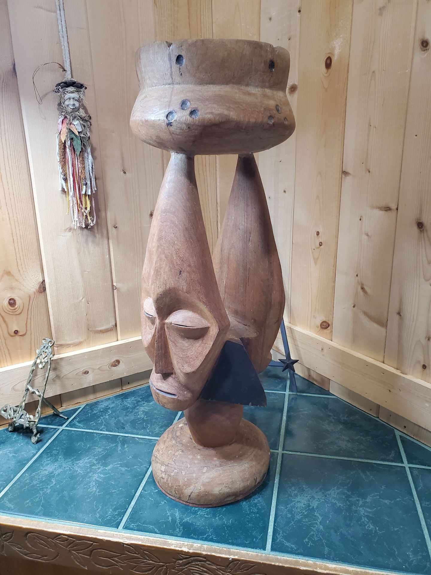 African Floor Ashtray - image 2 of 10