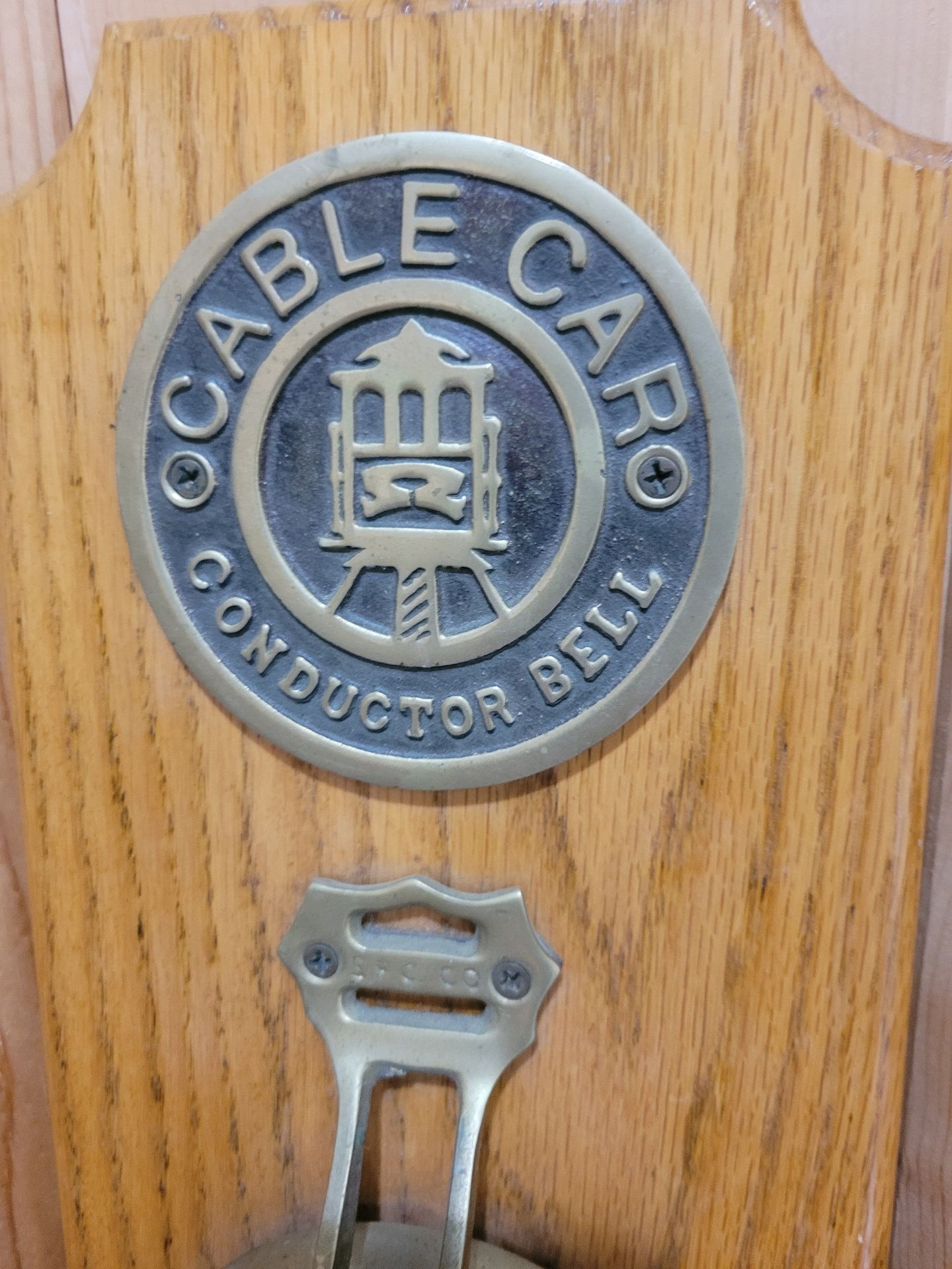 San Francisco Cable Car Conductor Bell. - image 3 of 5