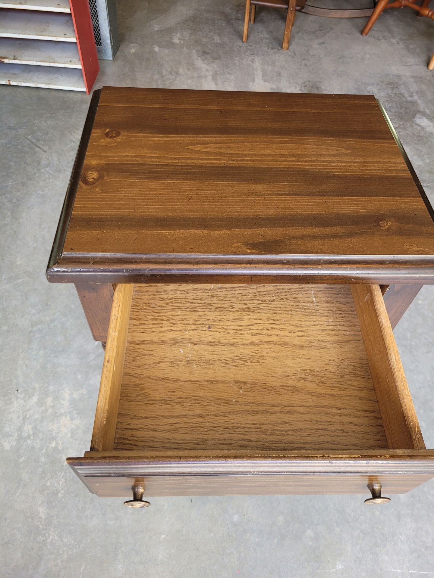 Quality Dark End Table - image 3 of 5