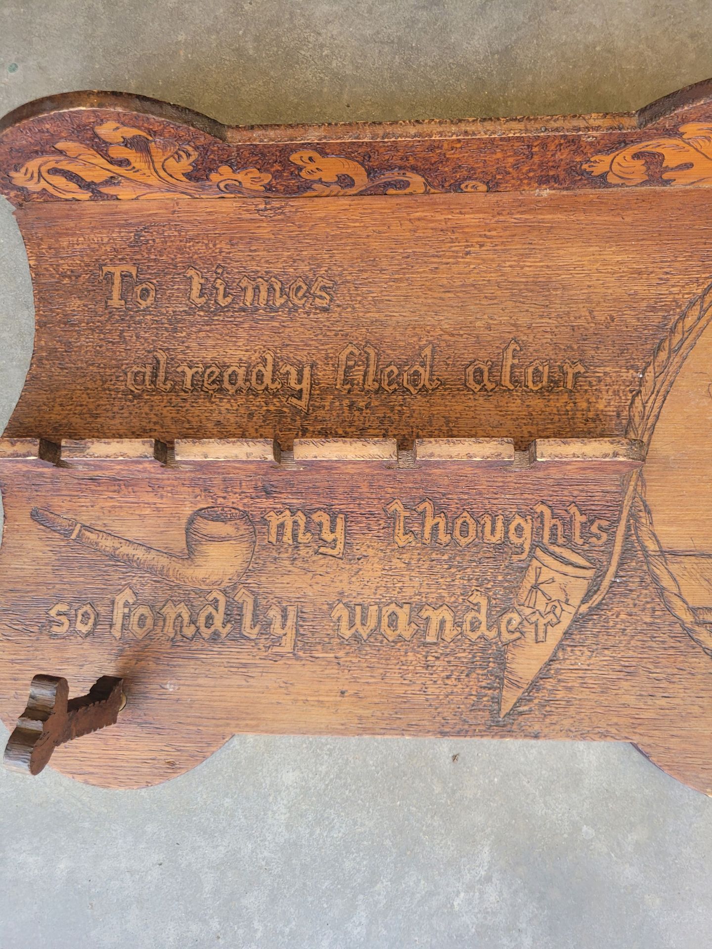 Antique Pub Pipe Rack - image 4 of 7