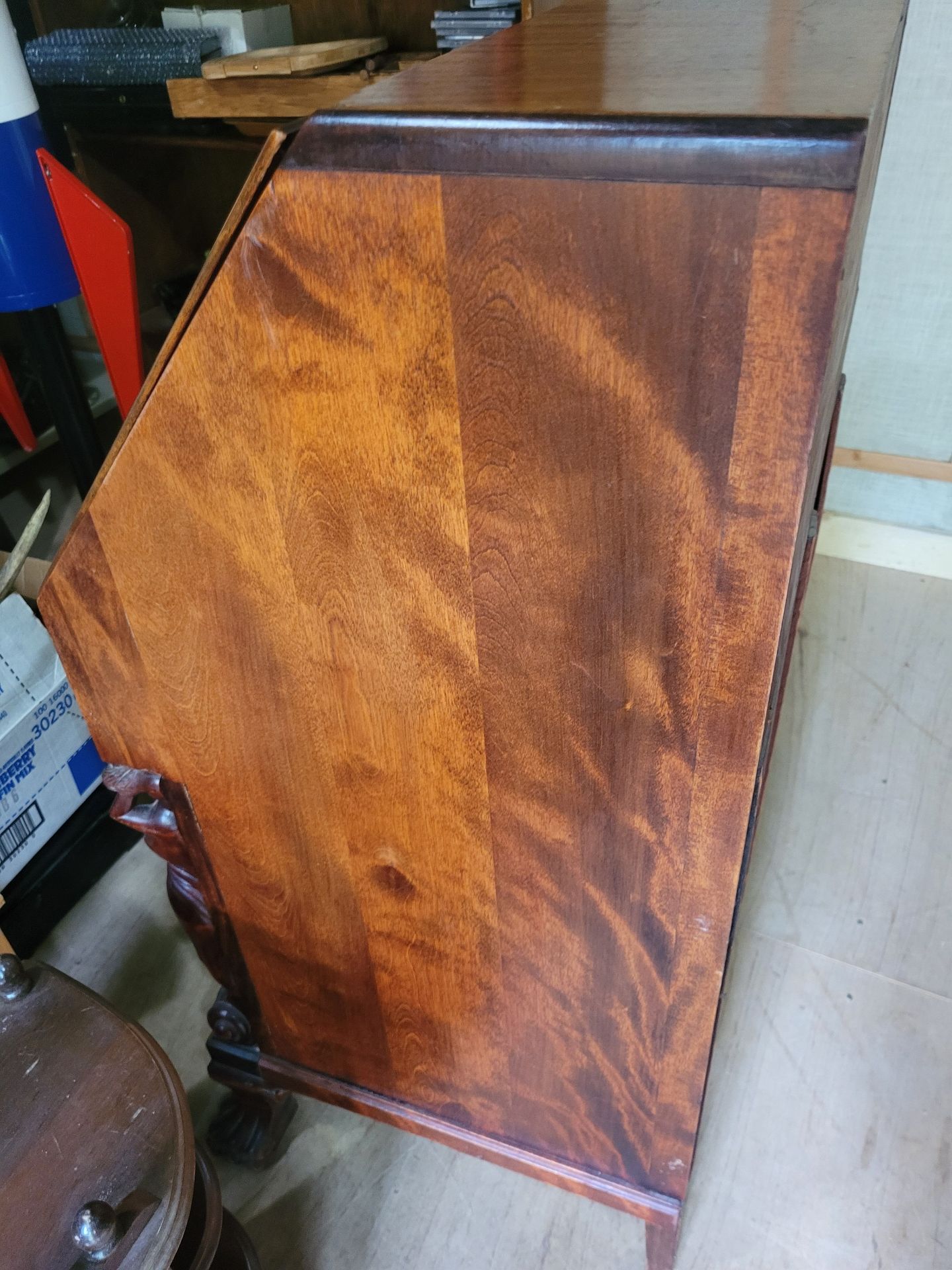 Wooden Secretary Desk with Drawers - image 8 of 10