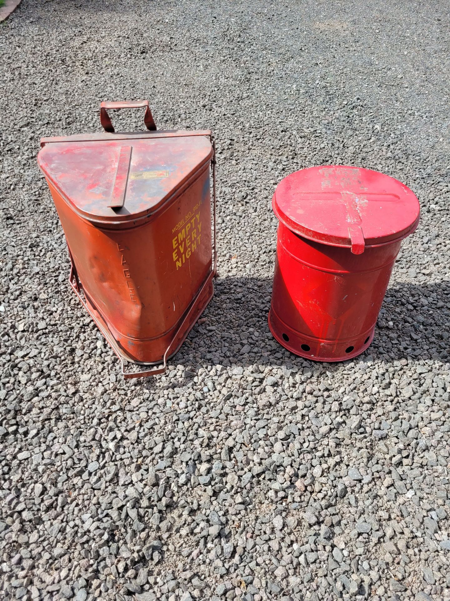 Oil Rag Cans. - image 1 of 7