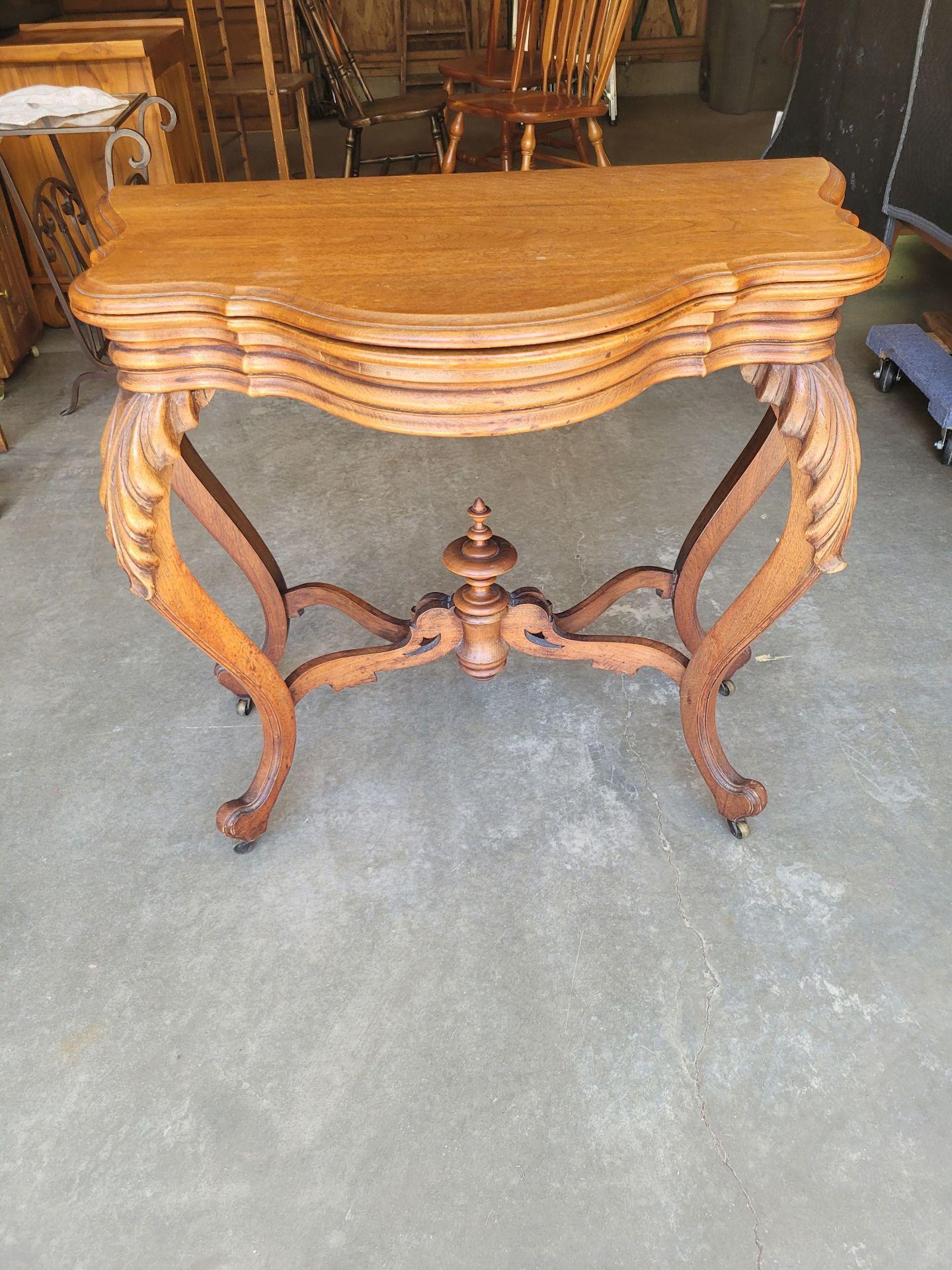 Antique Gaming Table, See Description. - image 1 of 10