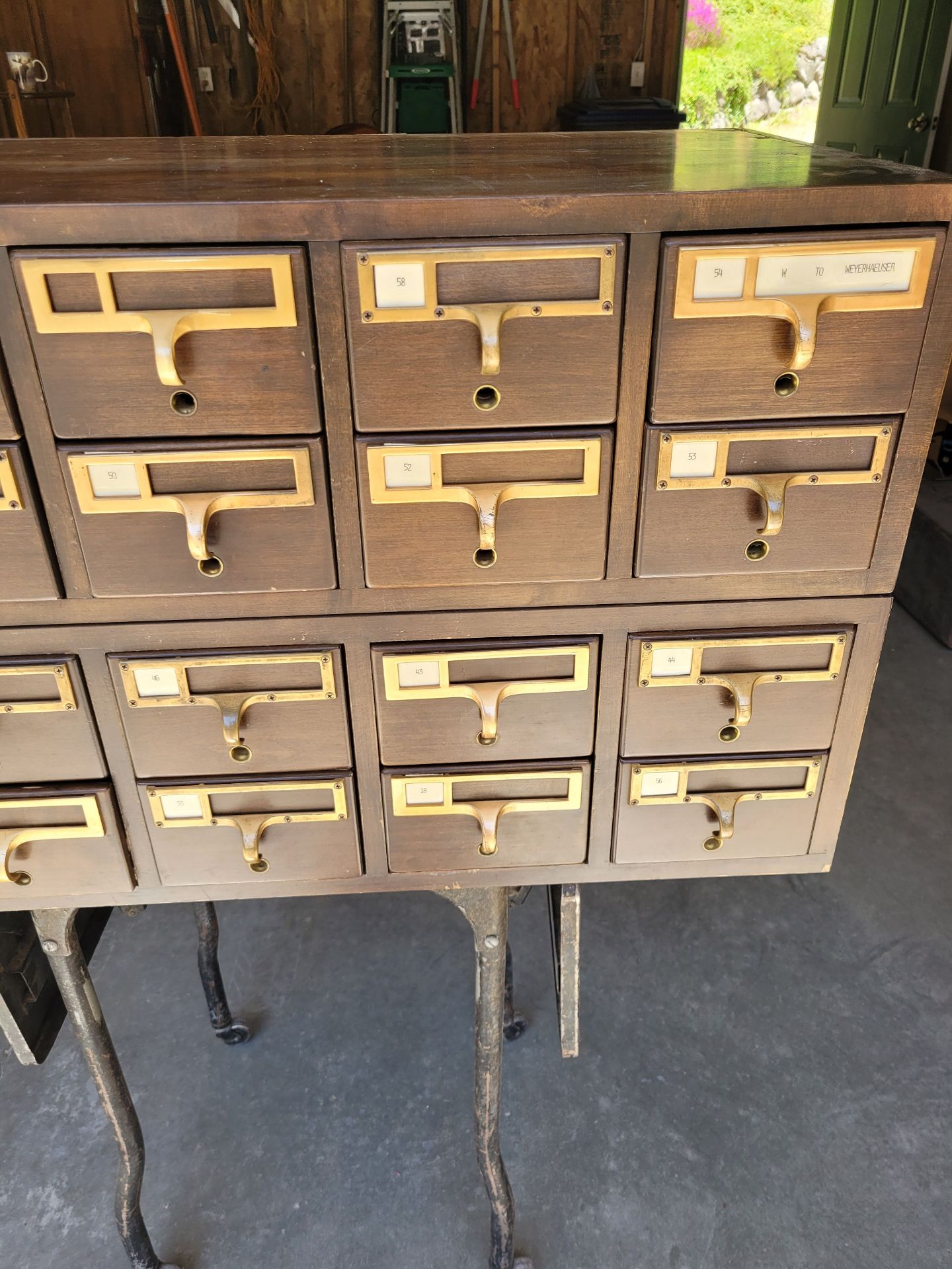 Vintage Library Card Catalog. - image 3 of 10