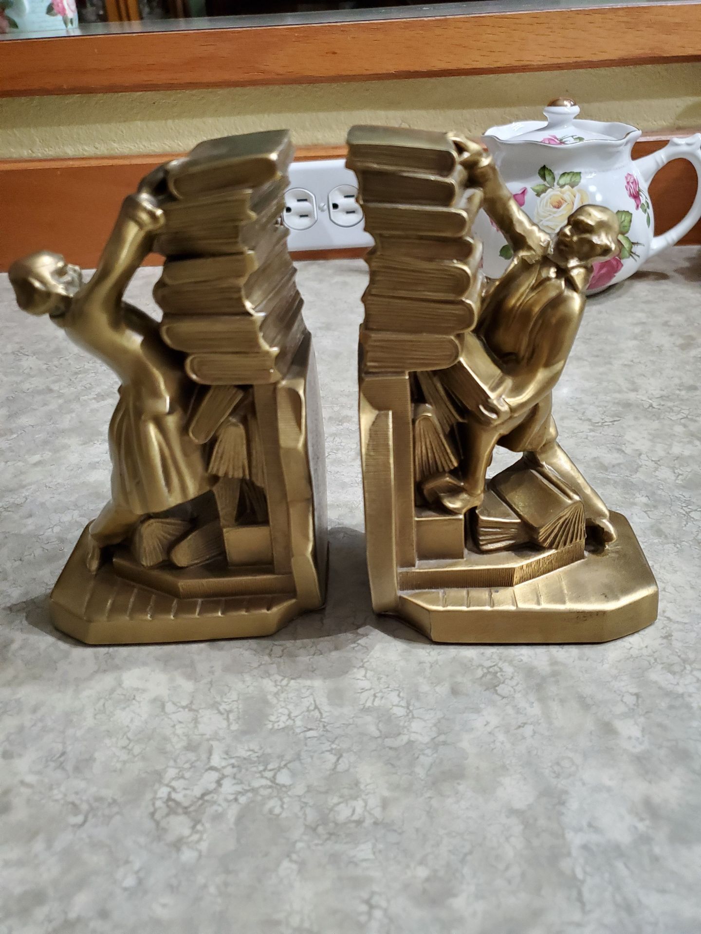 PM Craftsman "Colonial Librarian" Bookends. - image 1 of 7
