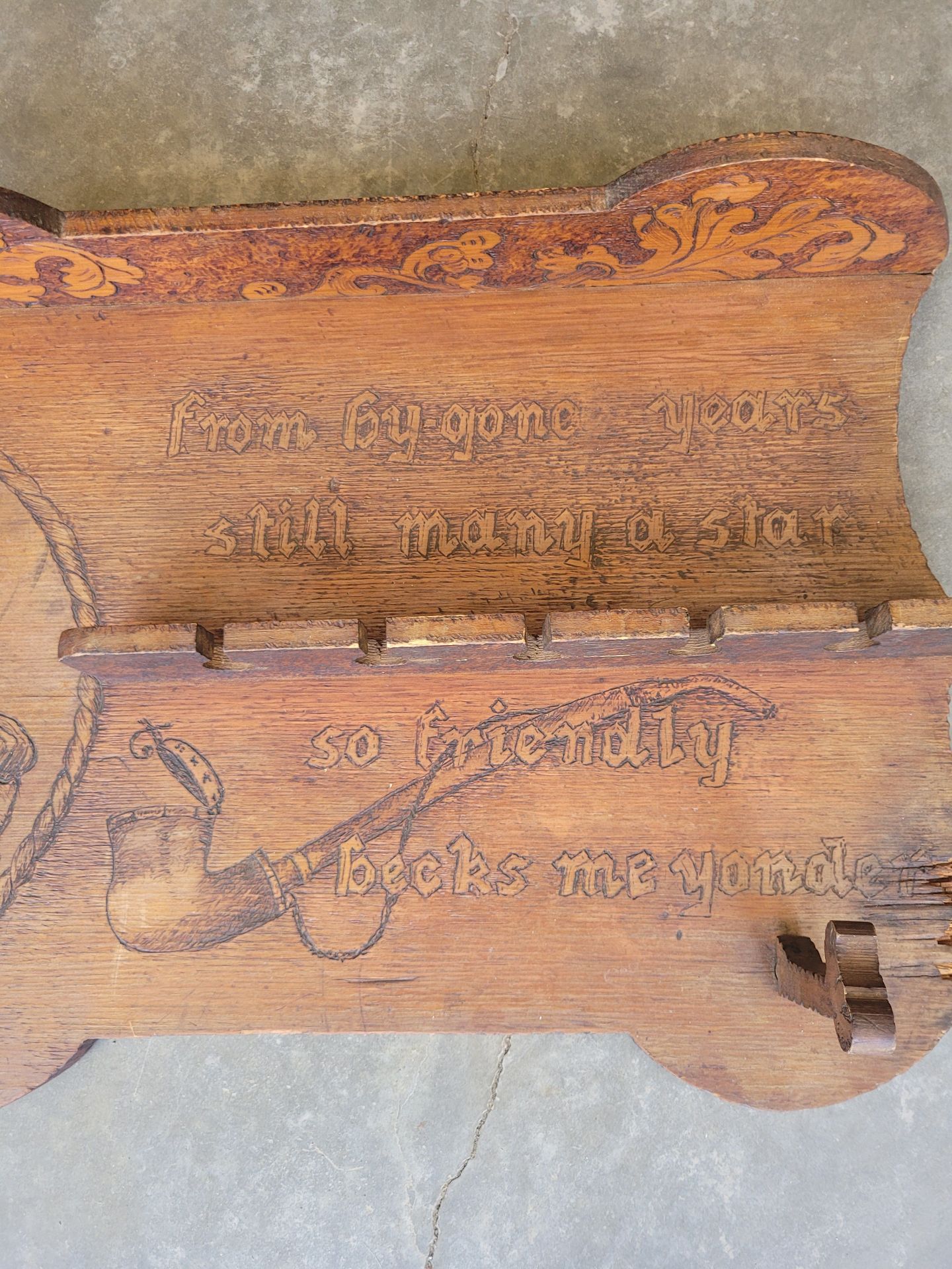 Antique Pub Pipe Rack - image 5 of 7