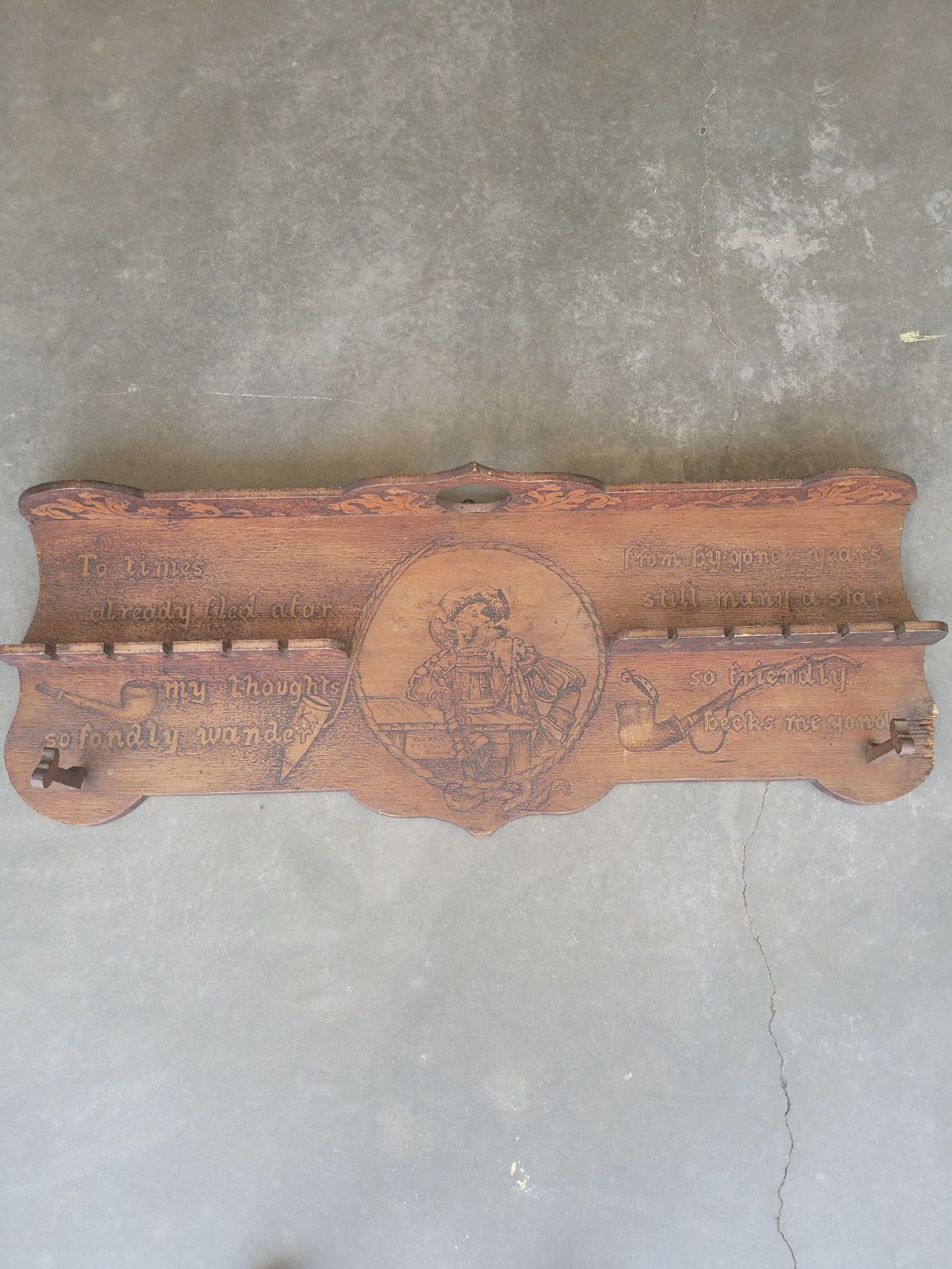Antique Pub Pipe Rack - image 1 of 7