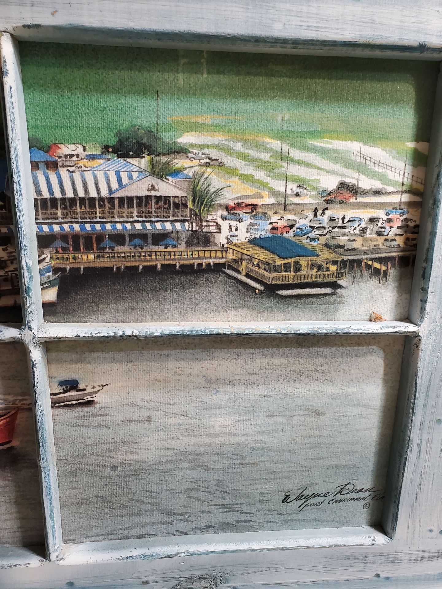 Rustic Window Frame Coastal Wall Art - image 4 of 9