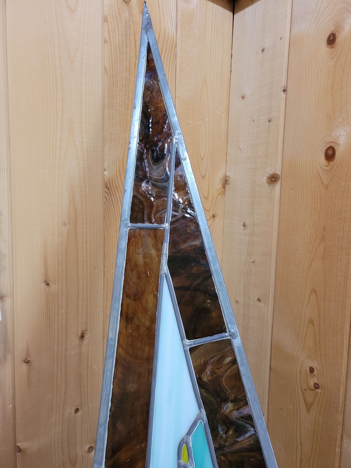 PNW Stained Glass #4 This Is Two Pieces Of Glass. - image 9 of 12