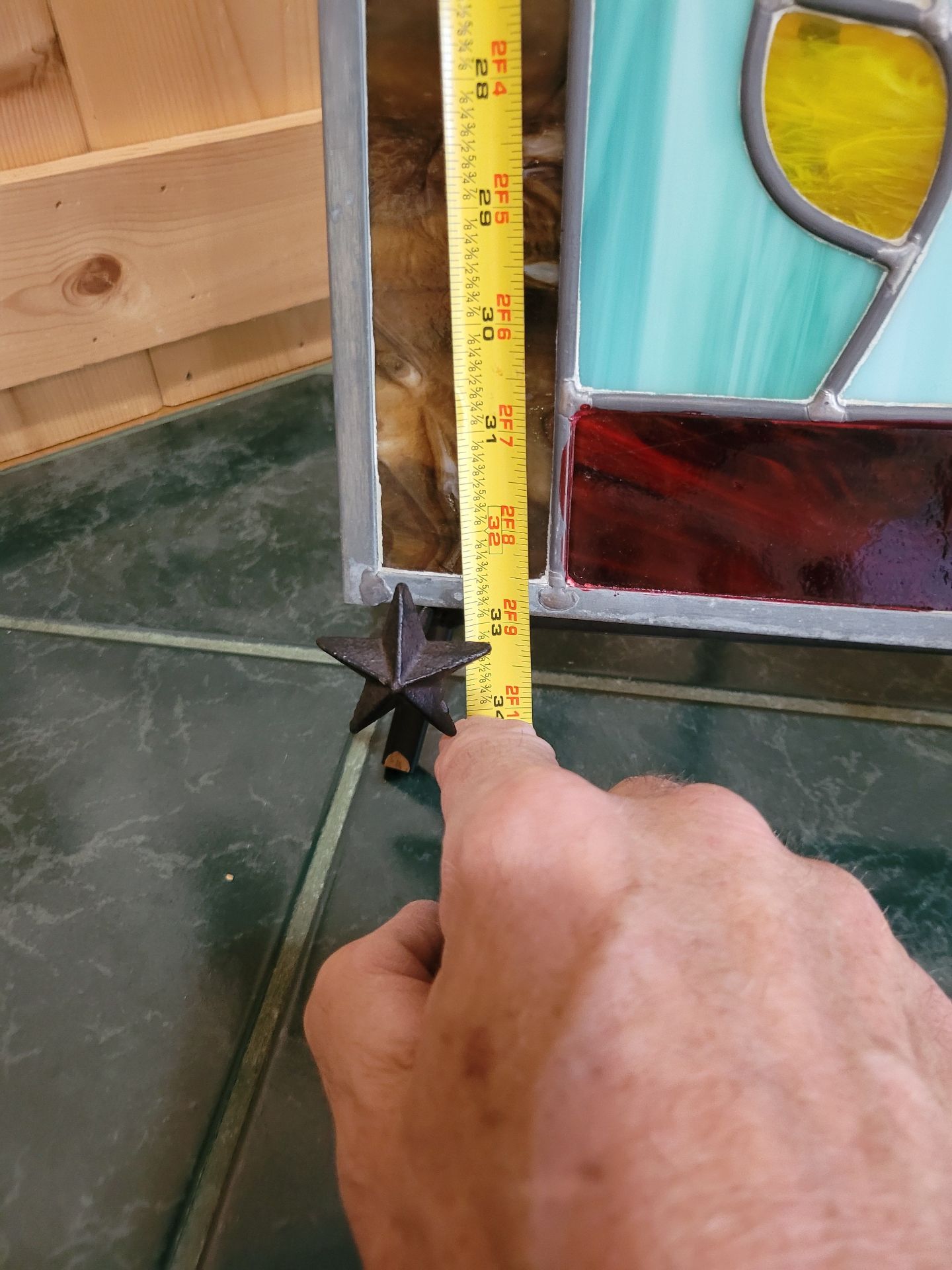 PNW Stained Glass #4 This Is Two Pieces Of Glass. - image 11 of 12