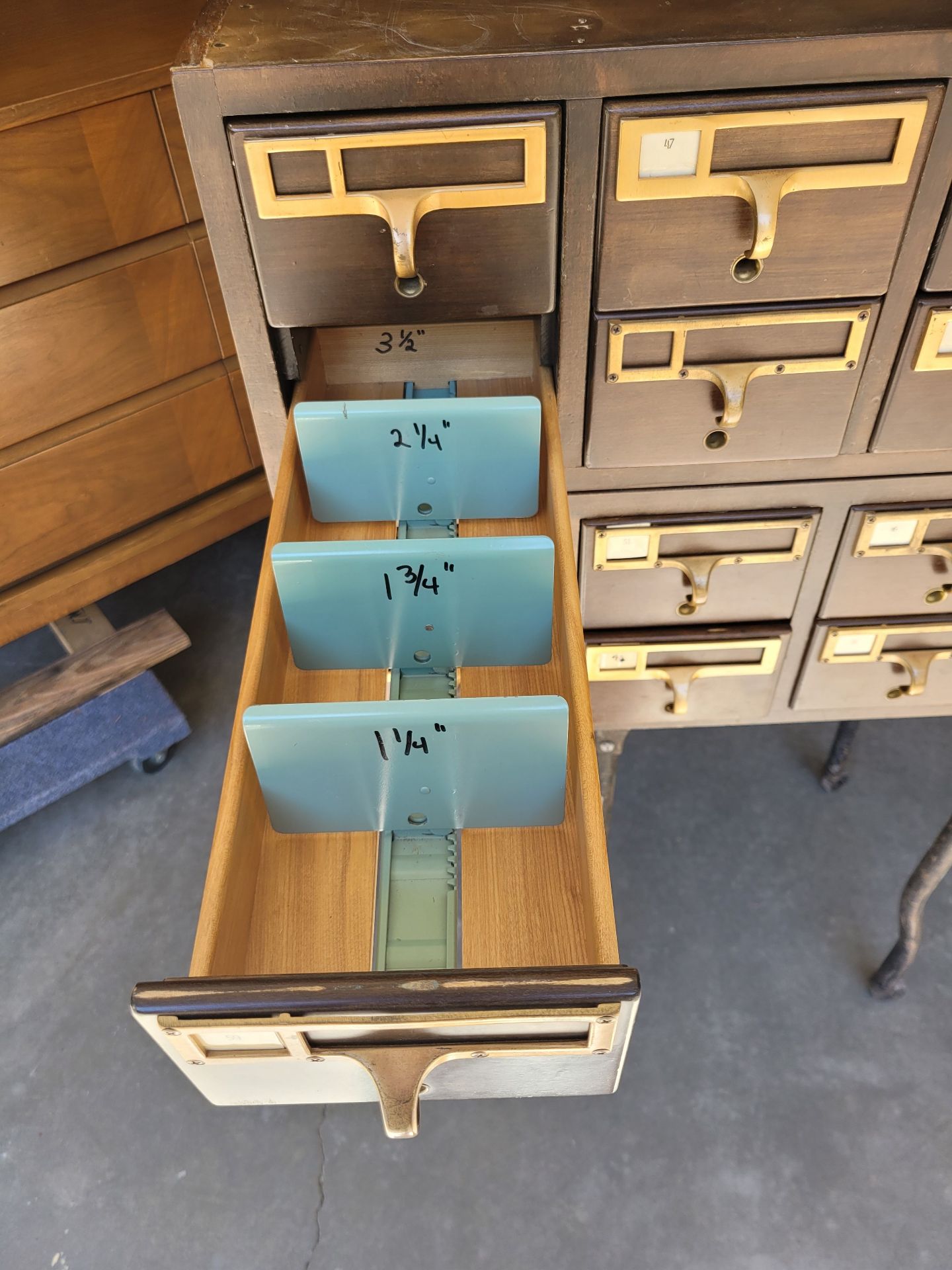 Vintage Library Card Catalog. - image 6 of 10