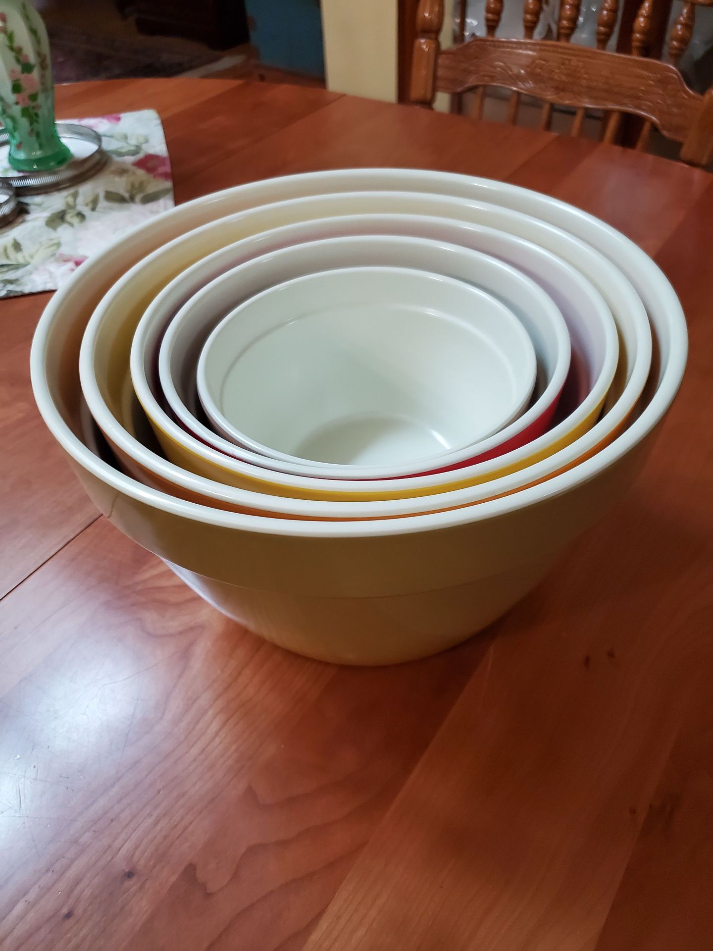 Vintage Melamine Nesting Bowl Set - image 1 of 5